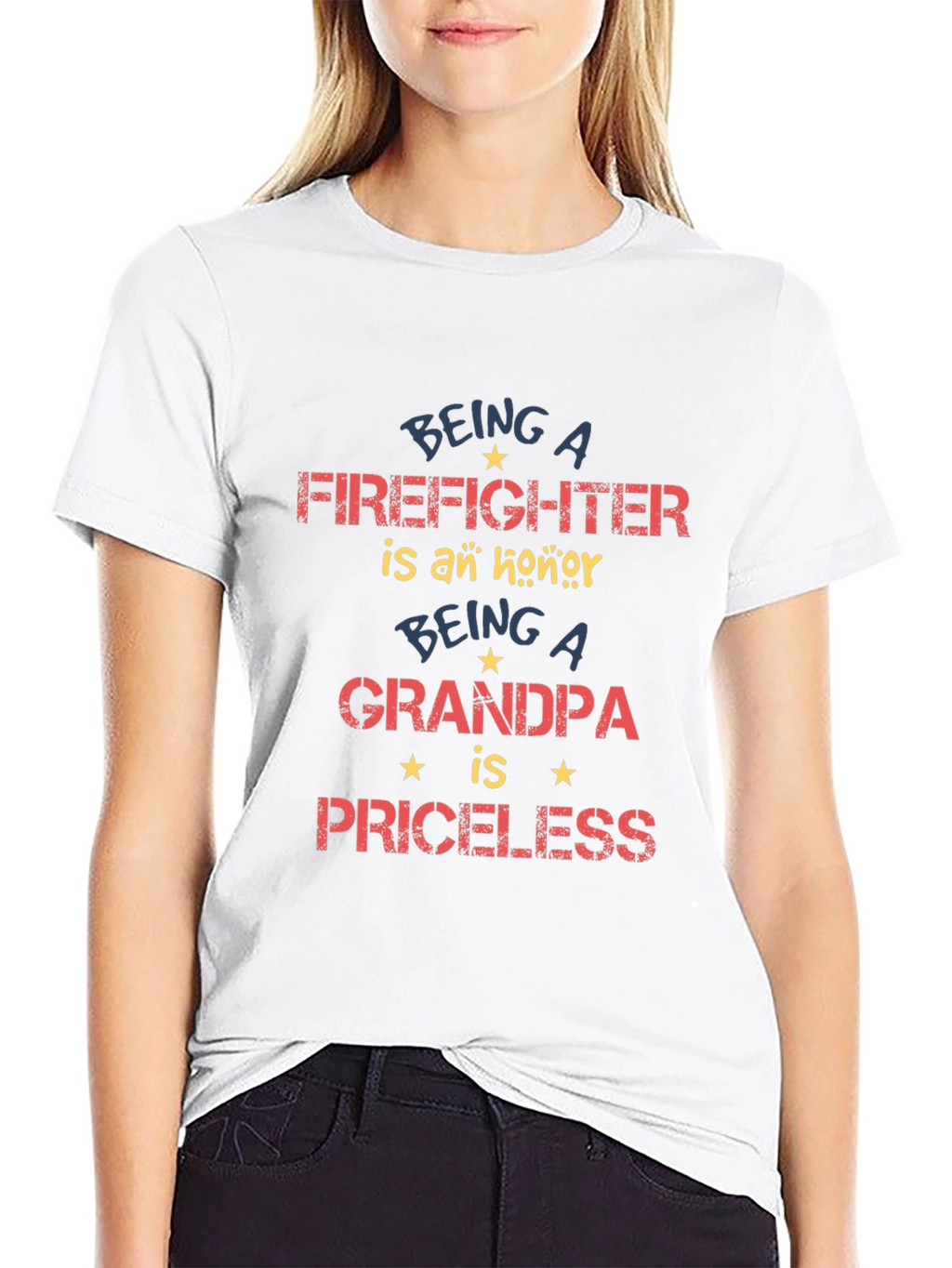 Firefighter Grandpa T-Shirt - Priceless Honor!