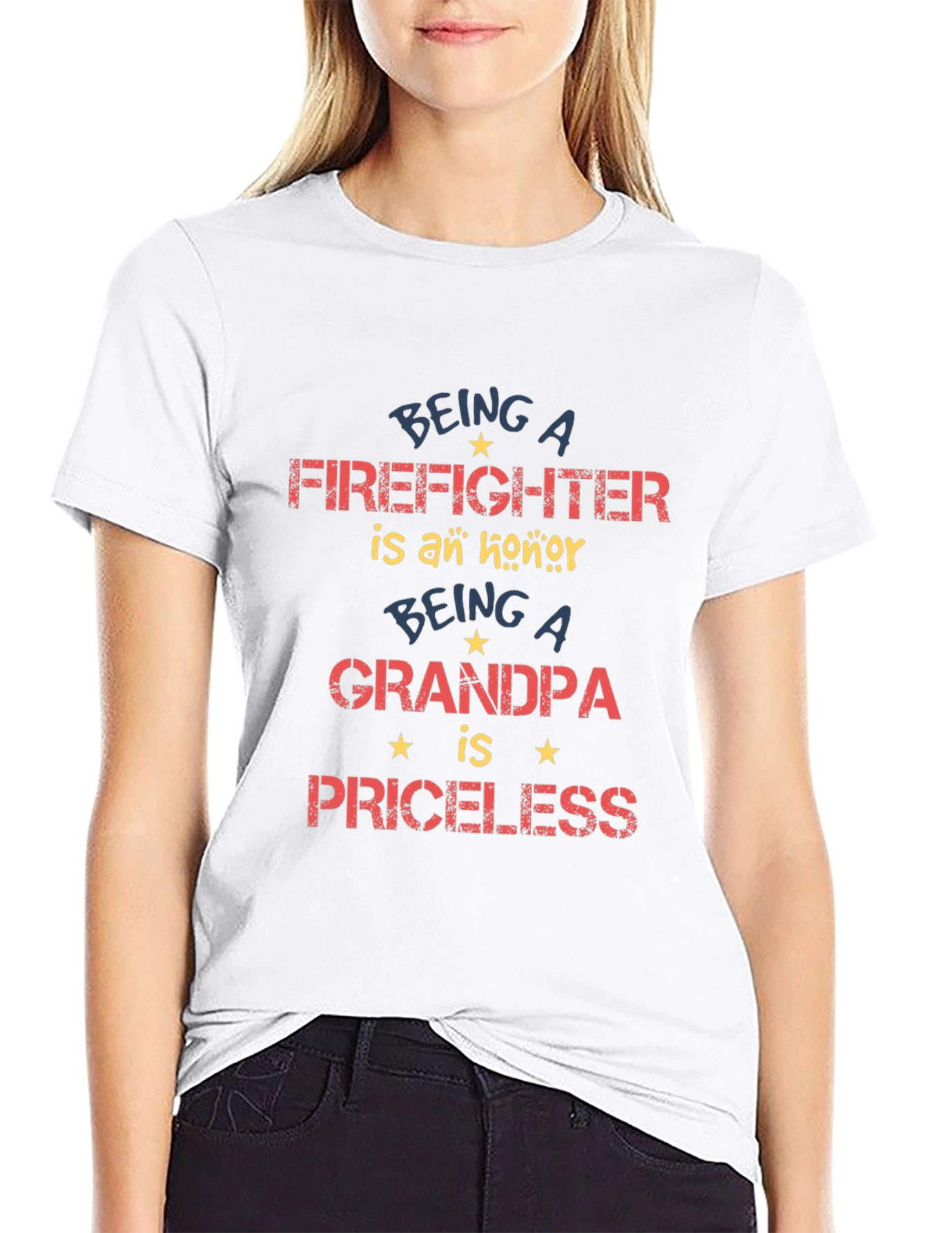 Firefighter Grandpa T-Shirt - Priceless Honor!