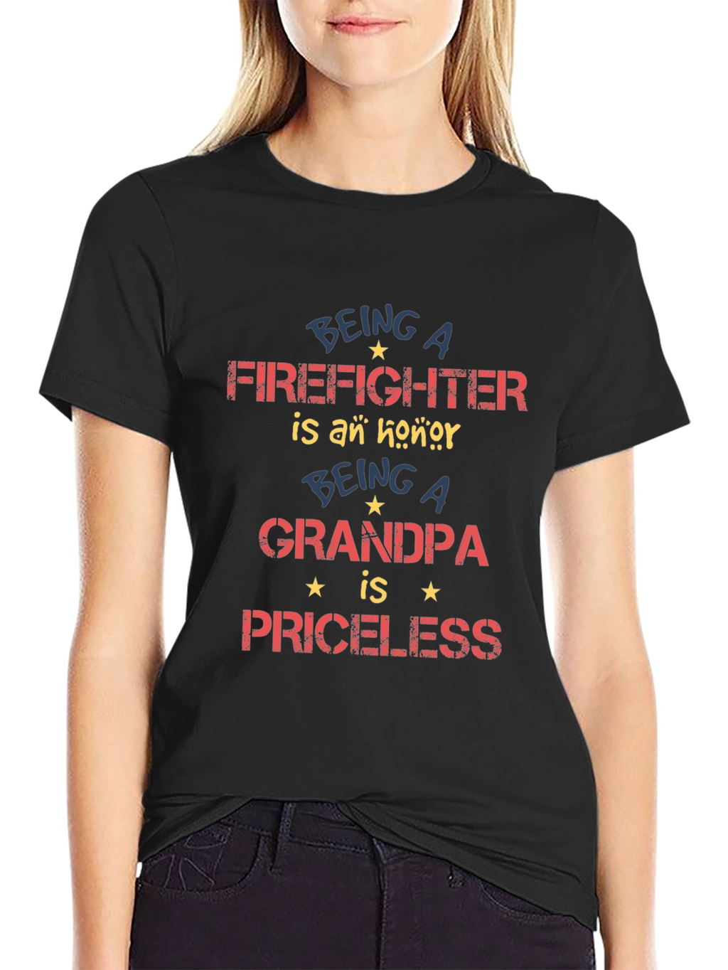 Firefighter Grandpa T-Shirt - Priceless Honor!