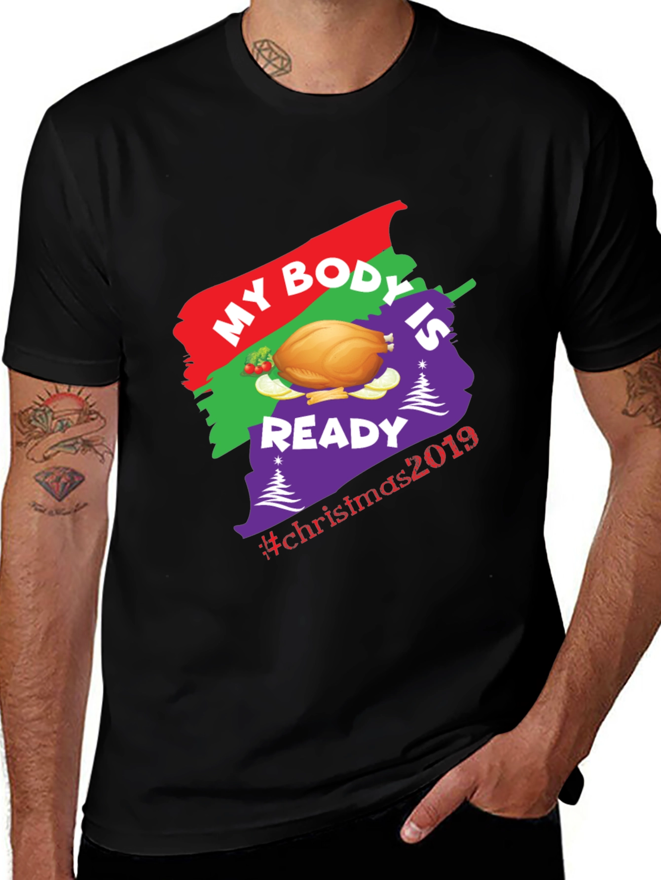 Christmas Turkey T-Shirt - My Body is Ready