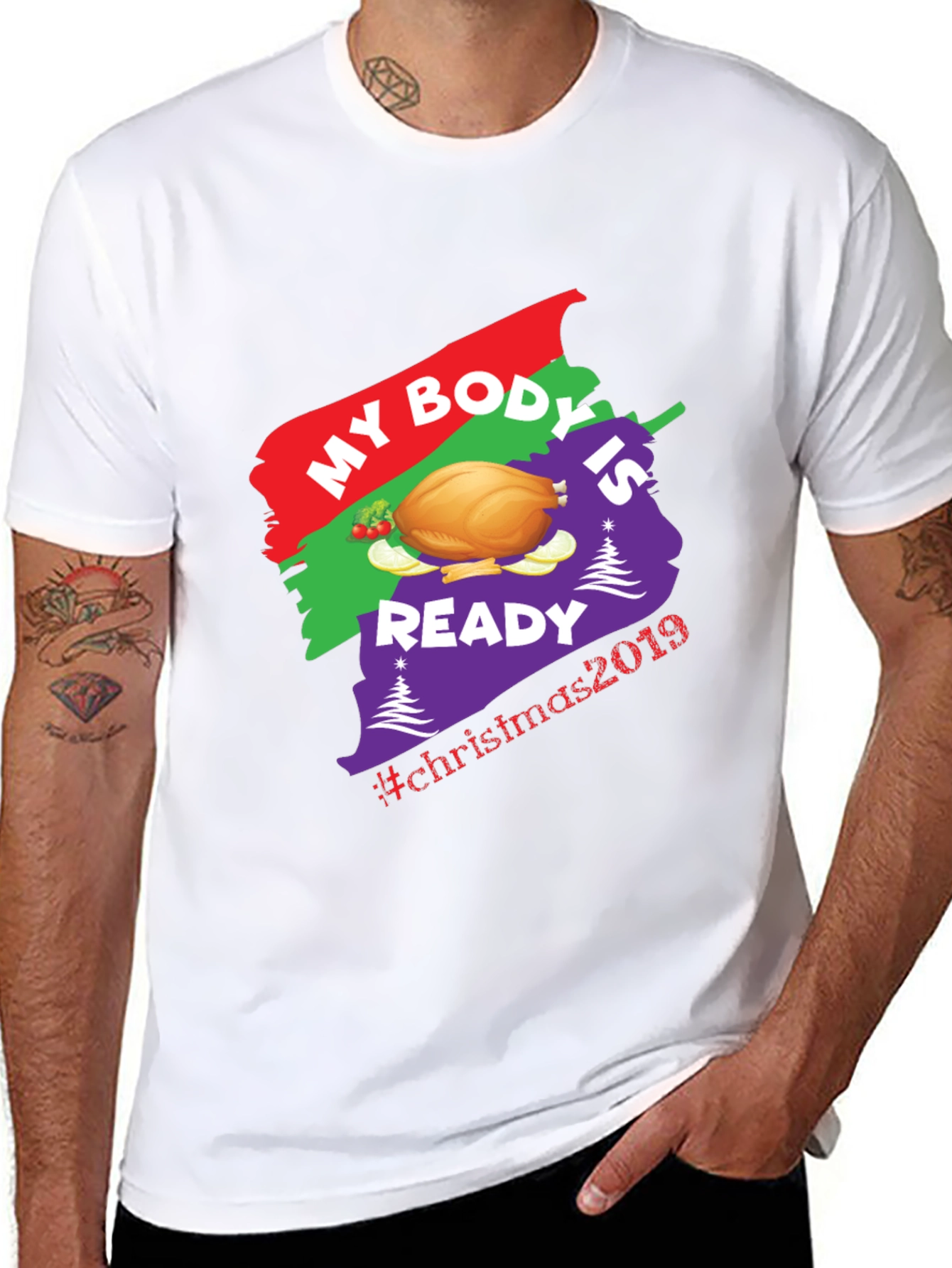 Christmas Turkey T-Shirt - My Body is Ready