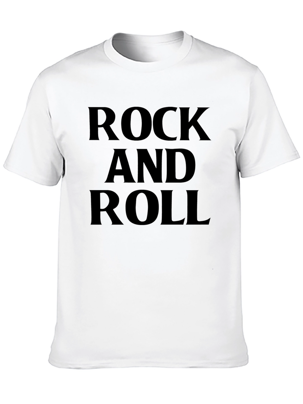Rock and Roll Graphic Tee - Classic Black T-Shirt