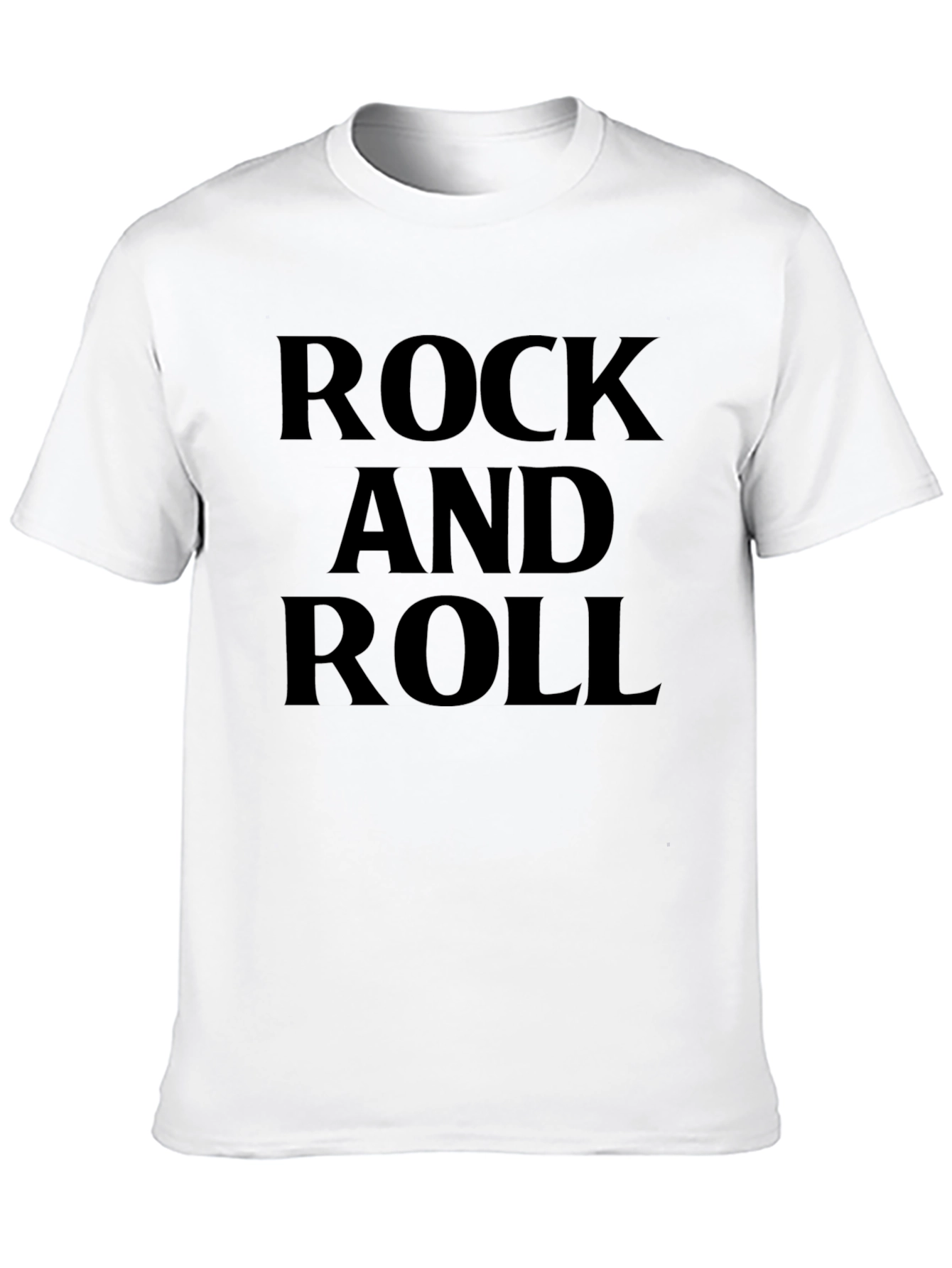 Rock and Roll Graphic Tee - Classic Black T-Shirt