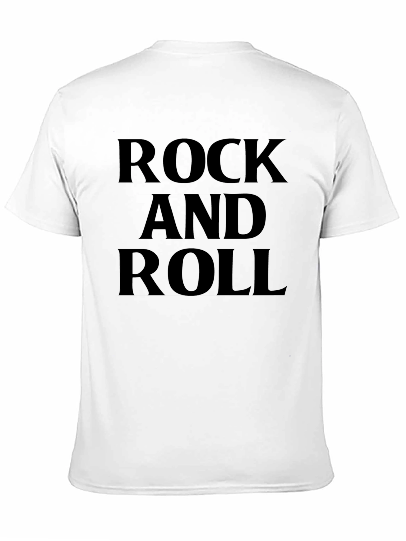 Rock and Roll Graphic Tee - Classic Black T-Shirt