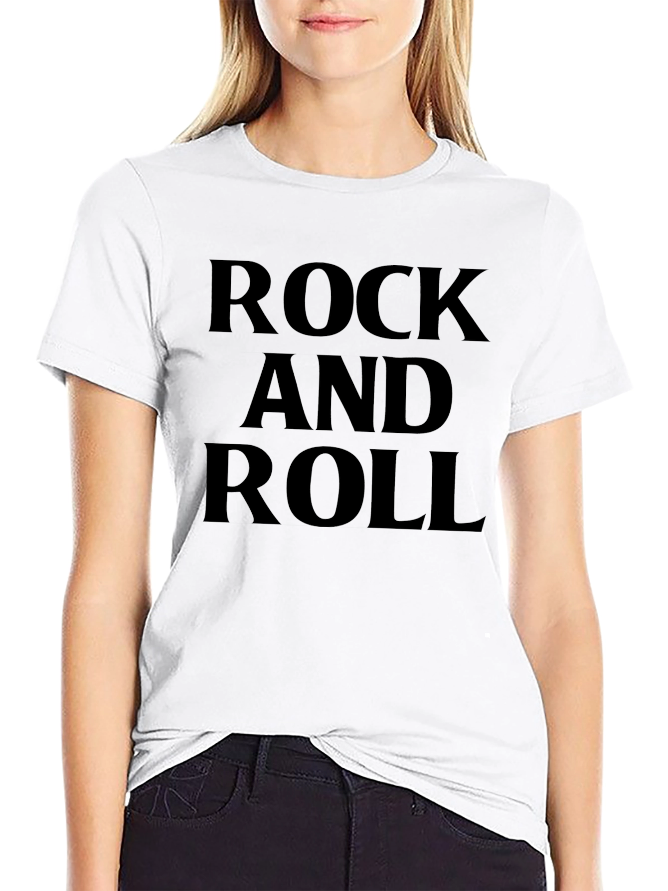 Rock and Roll Graphic Tee - Classic Black T-Shirt