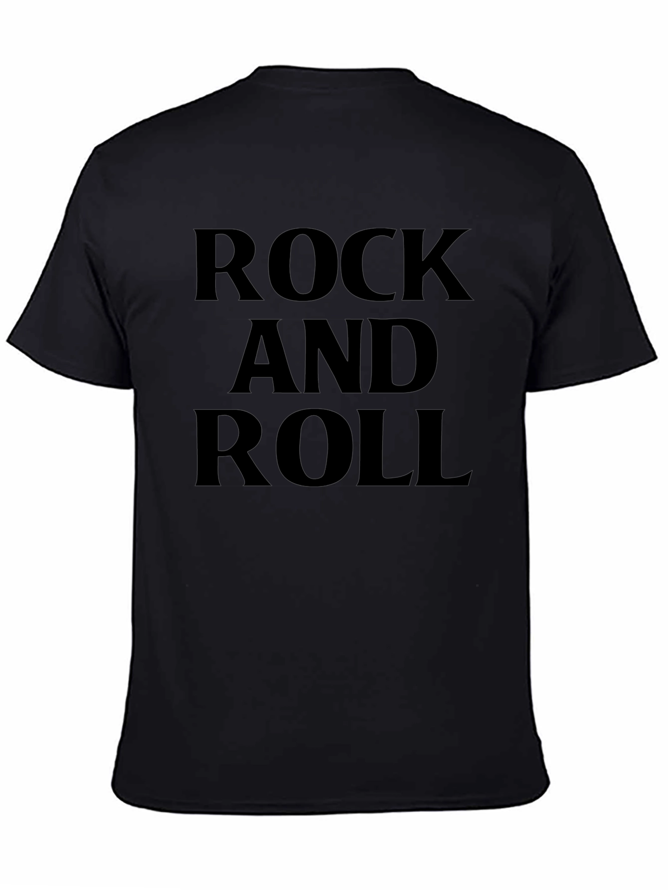 Rock and Roll Graphic Tee - Classic Black T-Shirt