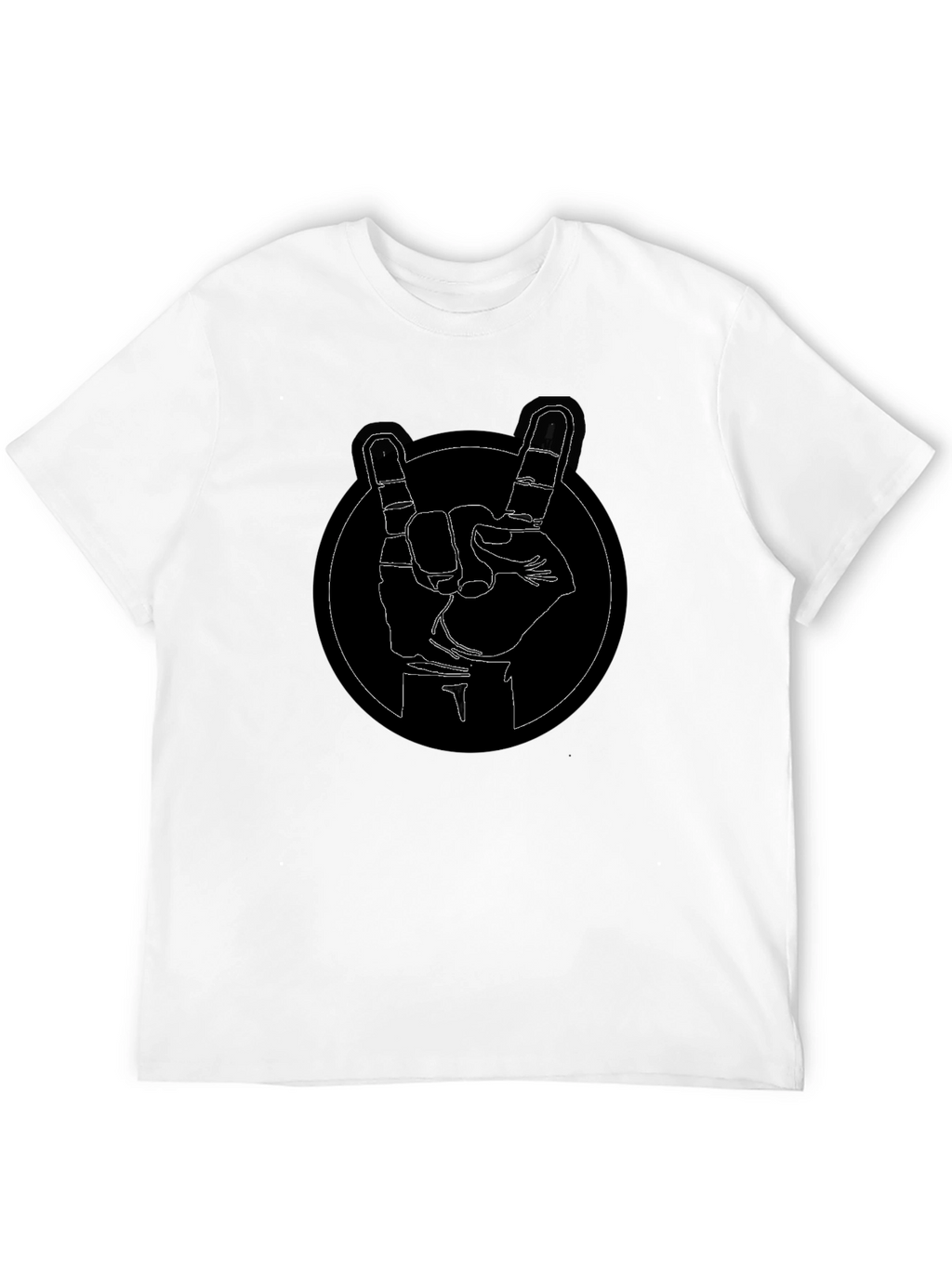 Rock On Graphic Tee - Black Cotton Comfort