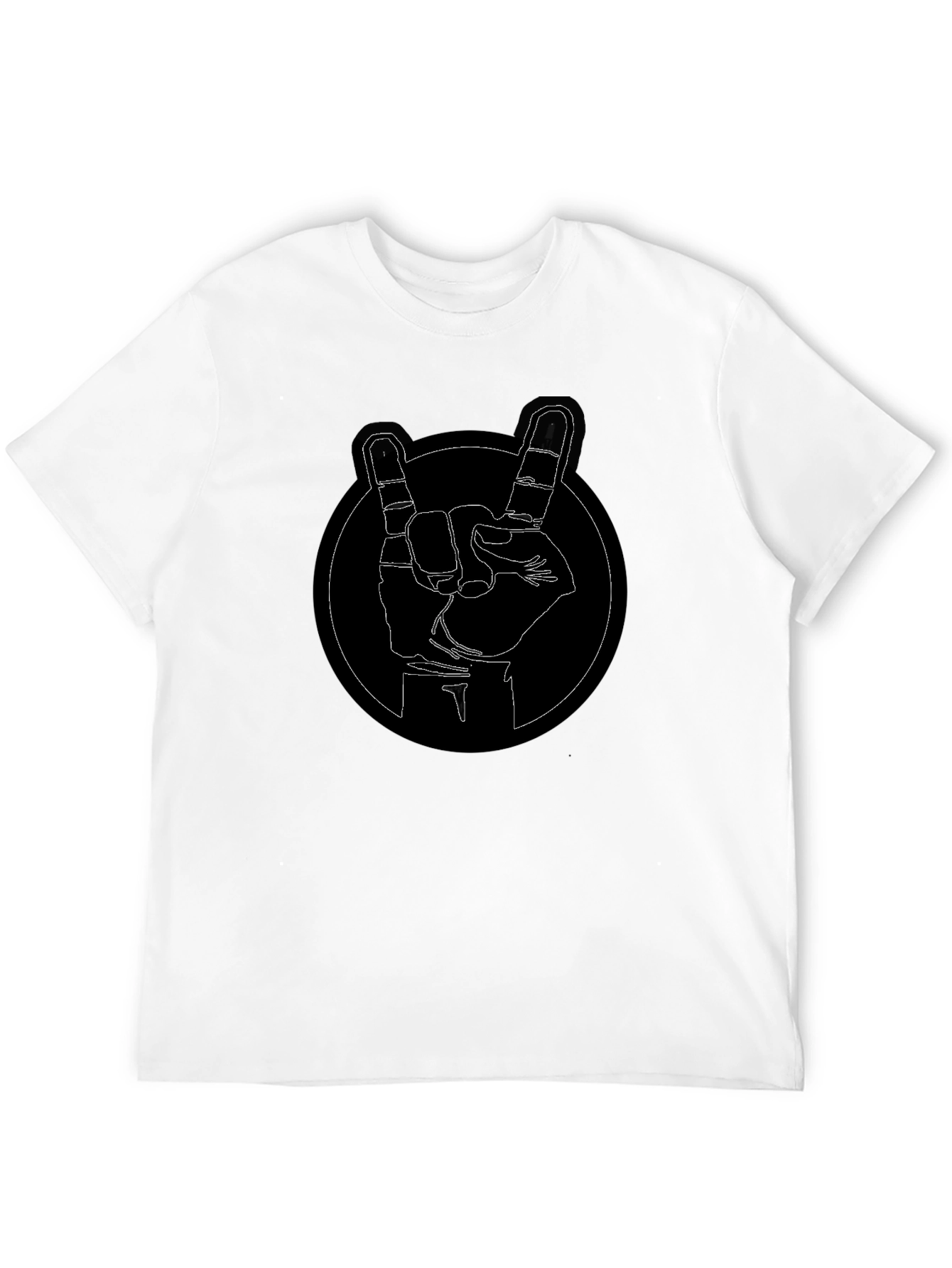 Rock On Graphic Tee - Black Cotton Comfort