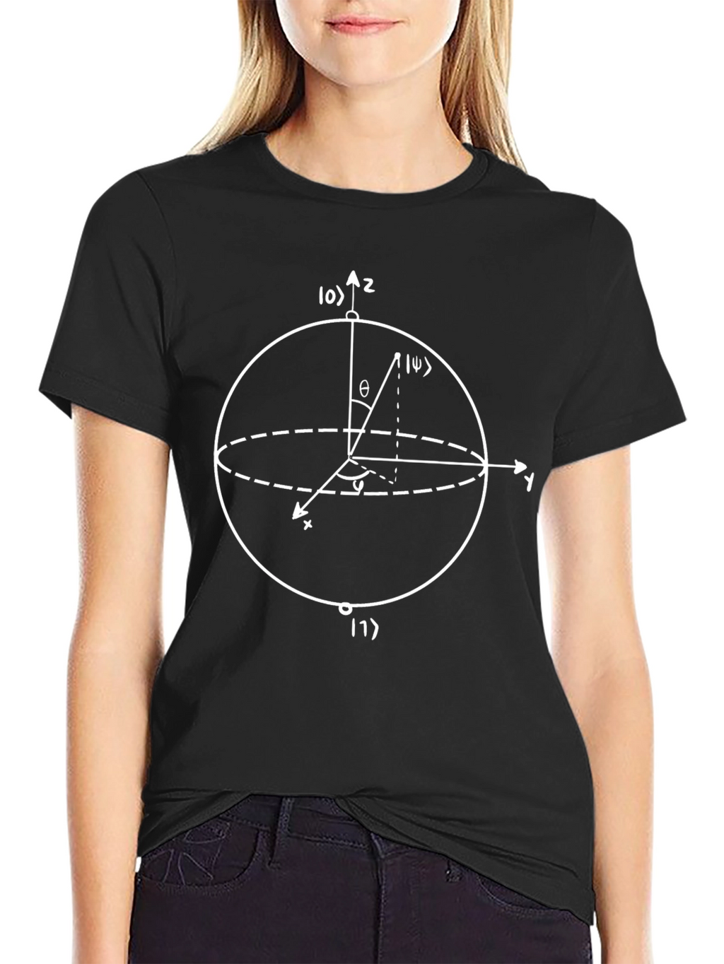 Quantum Physics Bloch Sphere T-Shirt - Science Geek Apparel