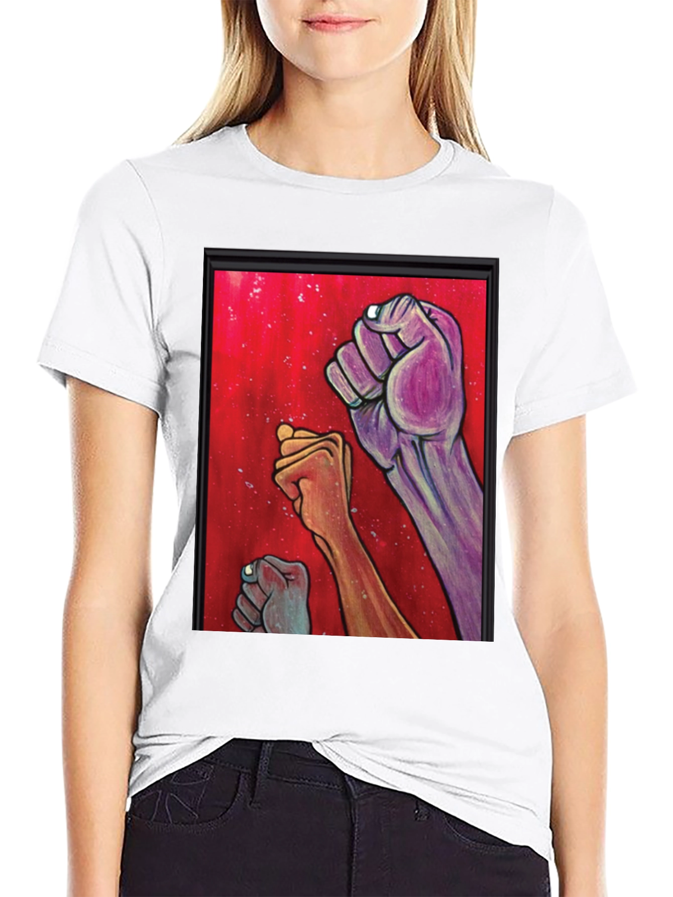 Unity Fist Graphic Tee - Black