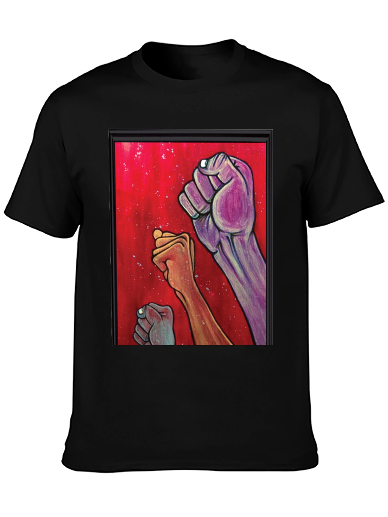 Unity Fist Graphic Tee - Black