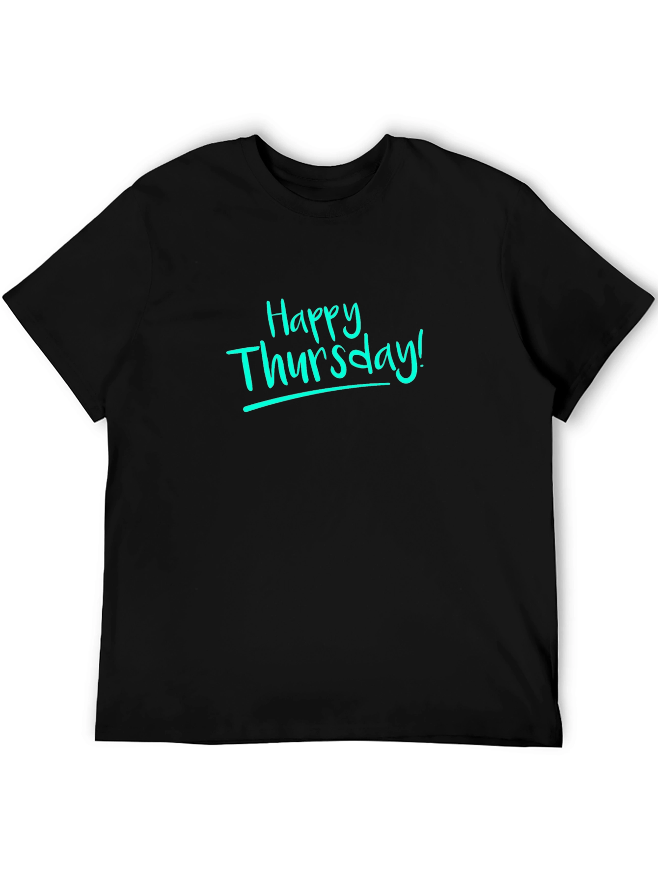 Happy Thursday Graphic T-Shirt - Casual Crew Neck