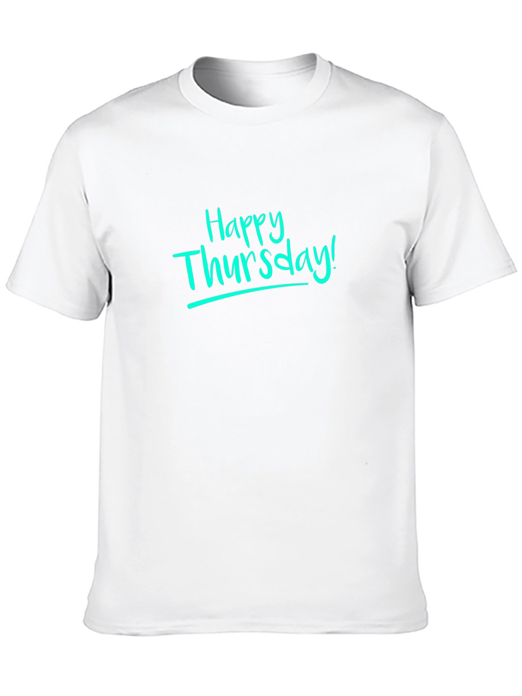 Happy Thursday Graphic T-Shirt - Casual Crew Neck
