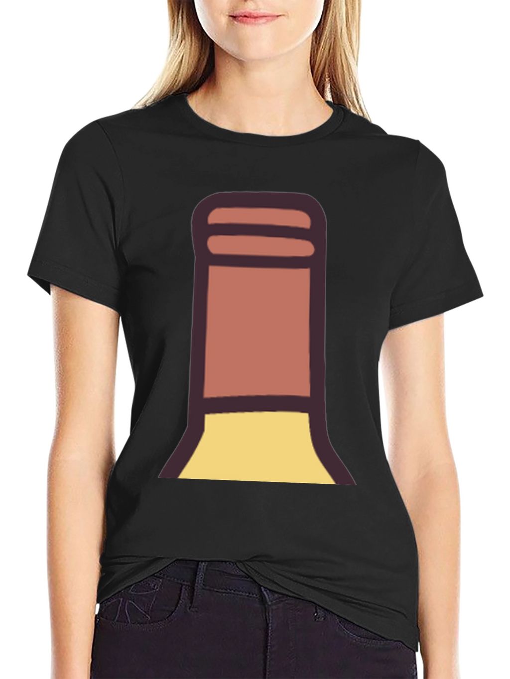 Fun Cartoon Wine Bottle T-Shirt