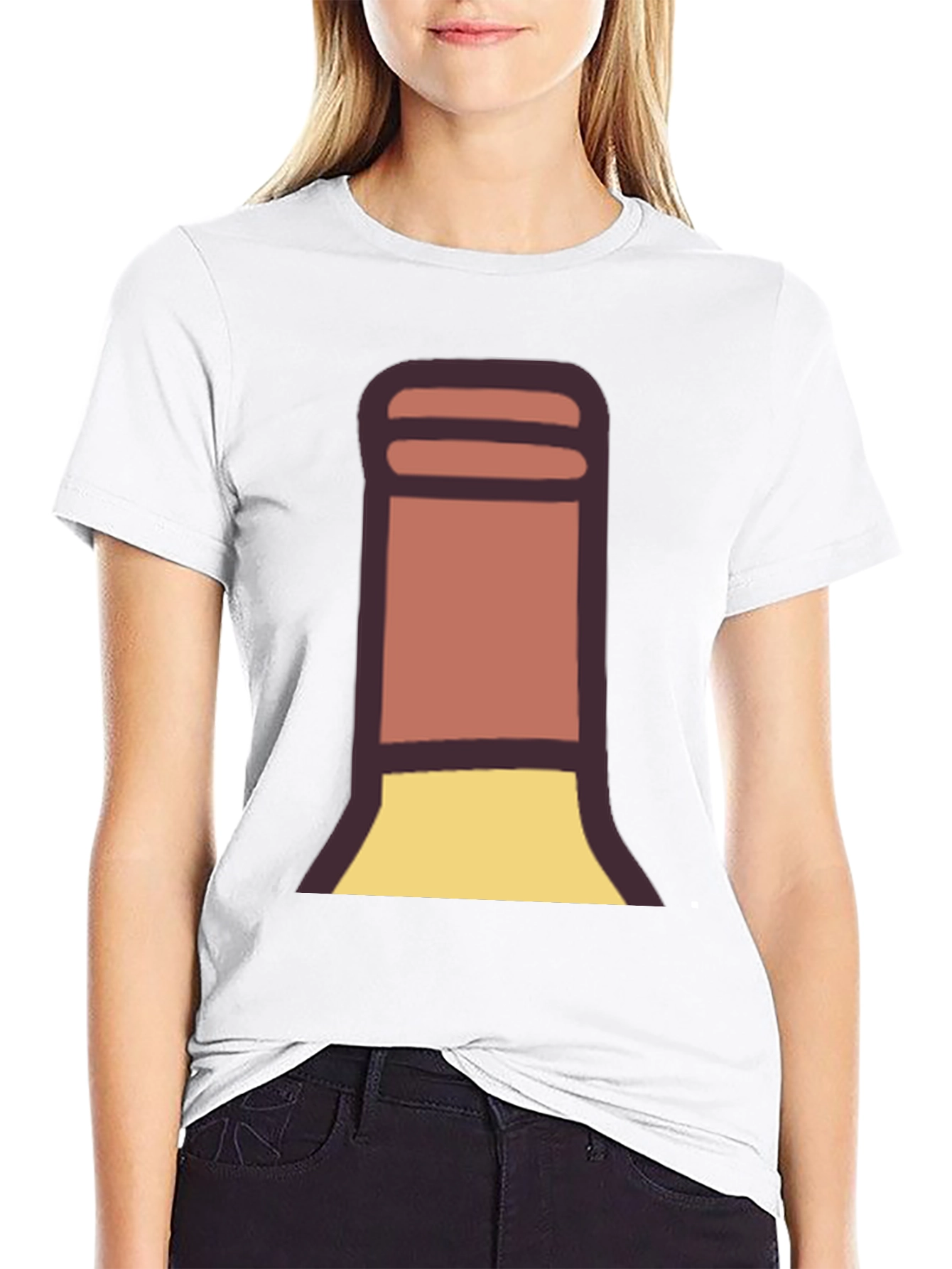 Fun Cartoon Wine Bottle T-Shirt