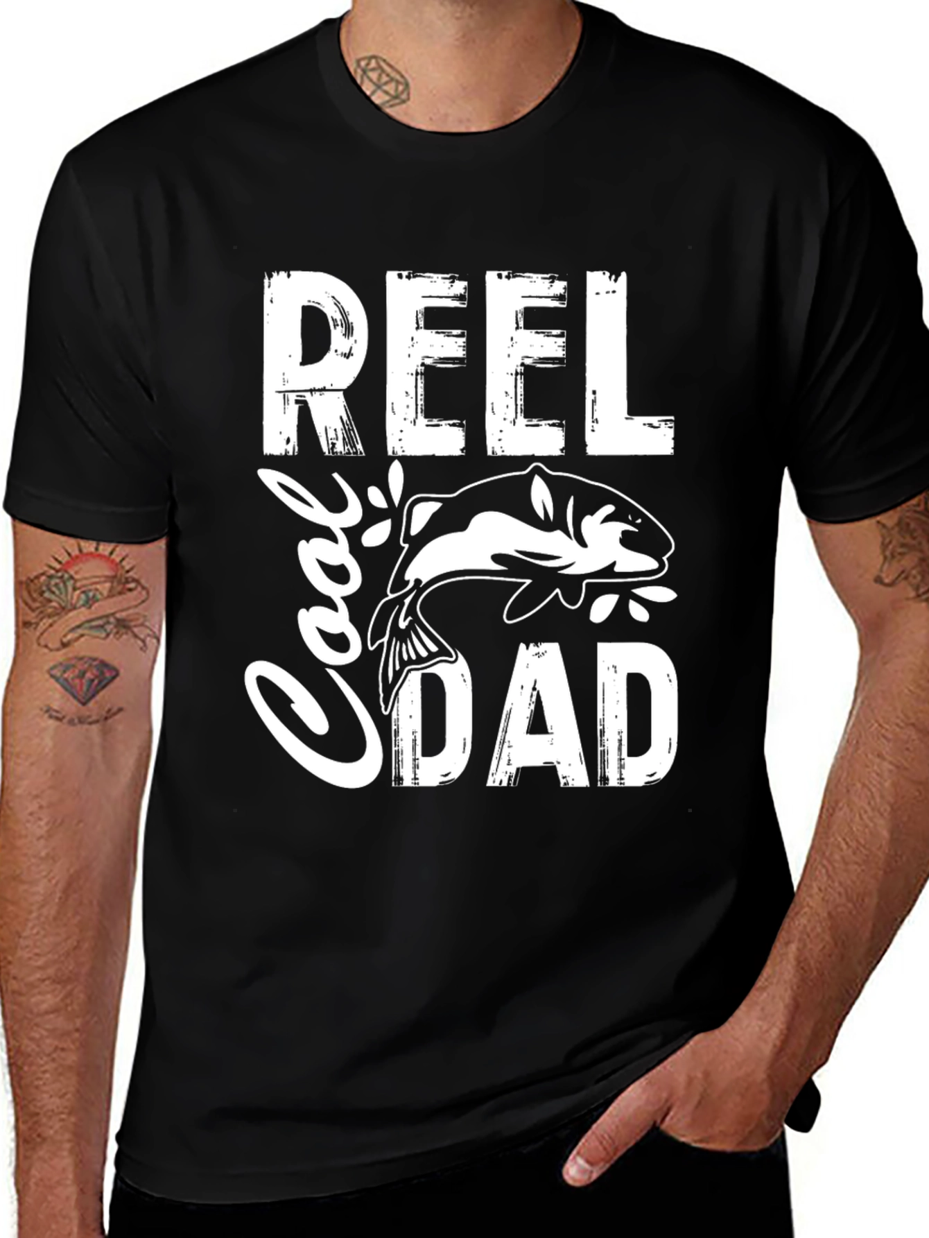 Reel Cool Dad T-Shirt - Fishing Lover Fathers Day Gift