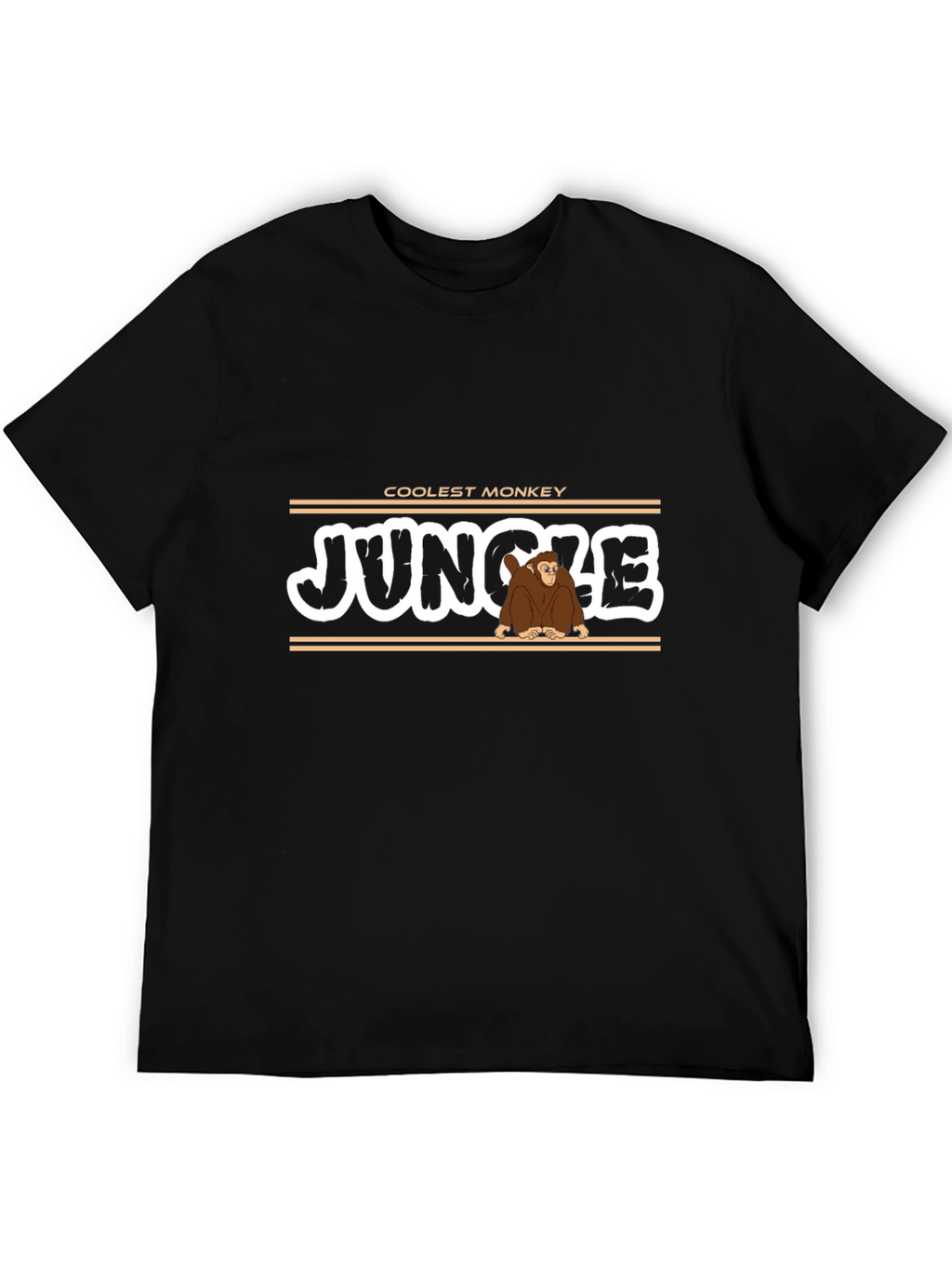 Coolest Monkey Jungle Graphic T-Shirt