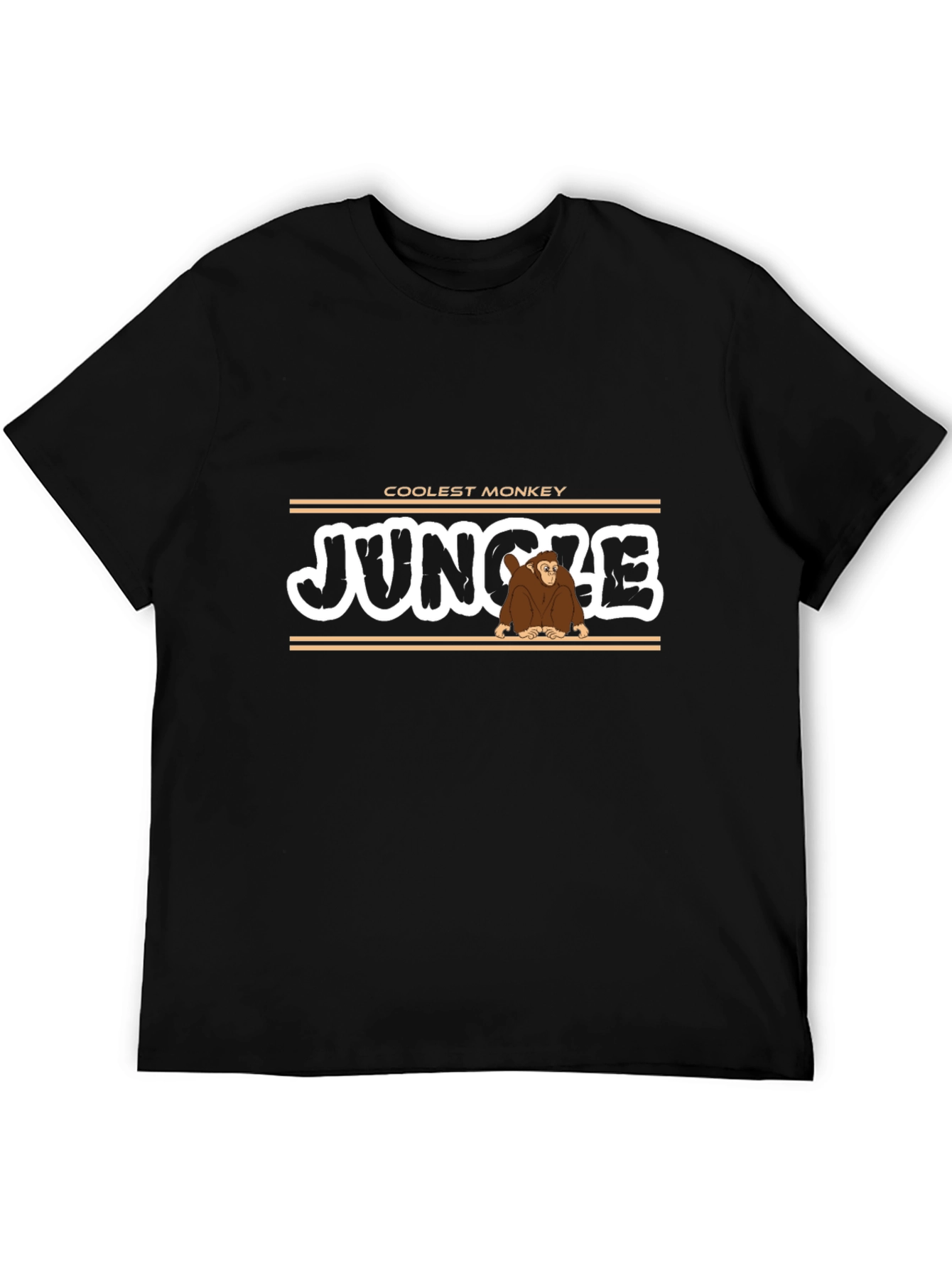 Coolest Monkey Jungle Graphic T-Shirt