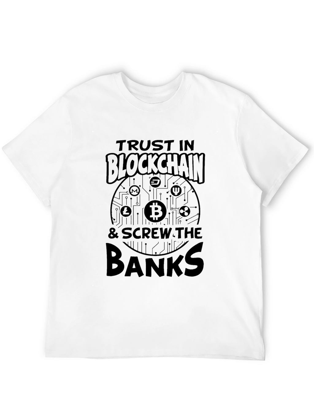 Trust Blockchain Black T-Shirt - Cryptocurrency Tee