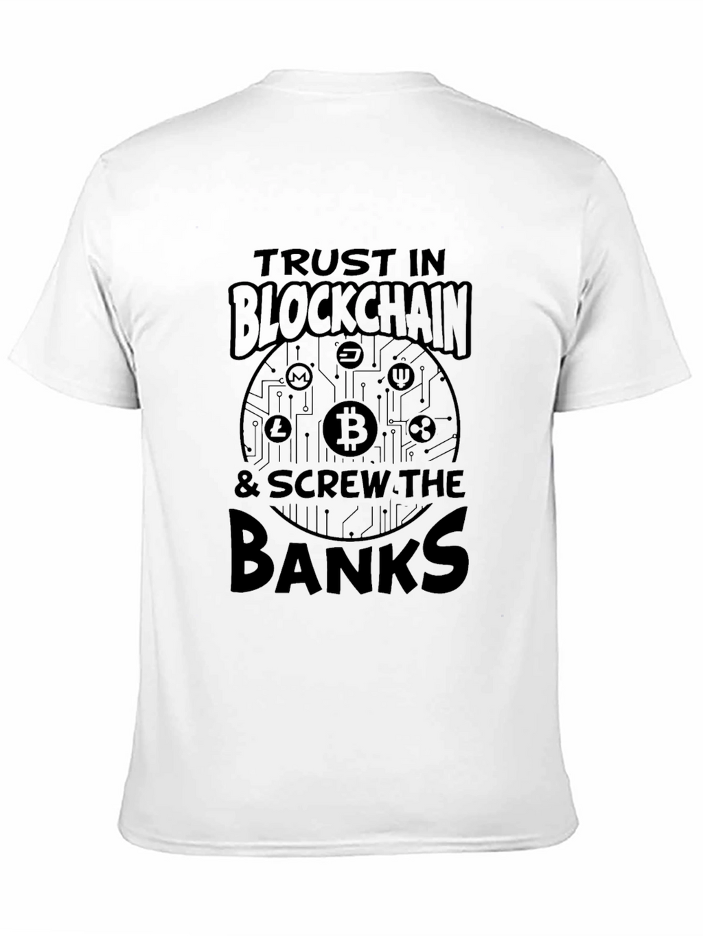 Trust Blockchain Black T-Shirt - Cryptocurrency Tee
