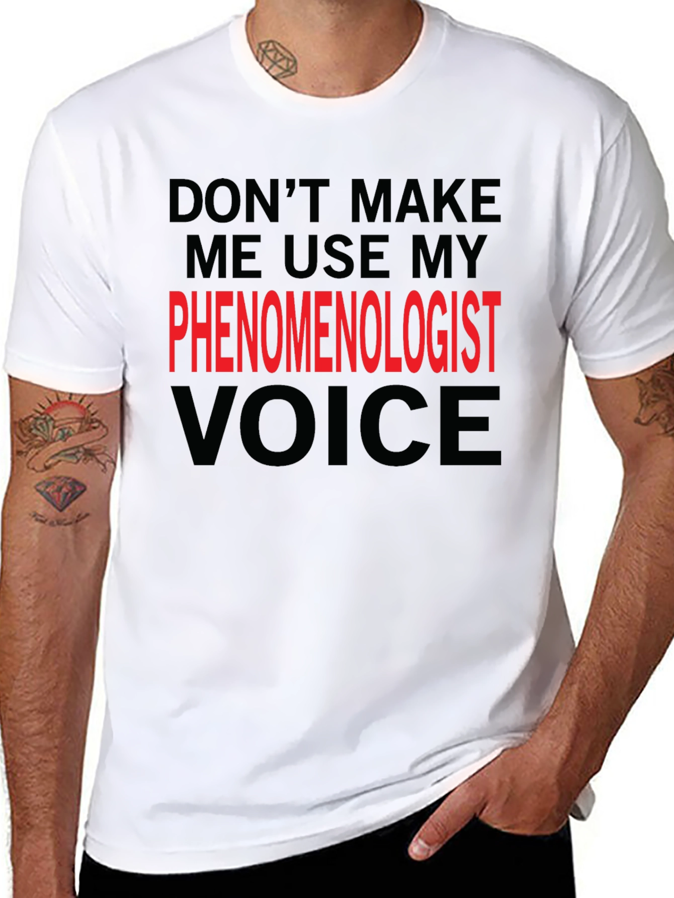 Phenomenologist Voice T-Shirt - Funny Philosophy Tee