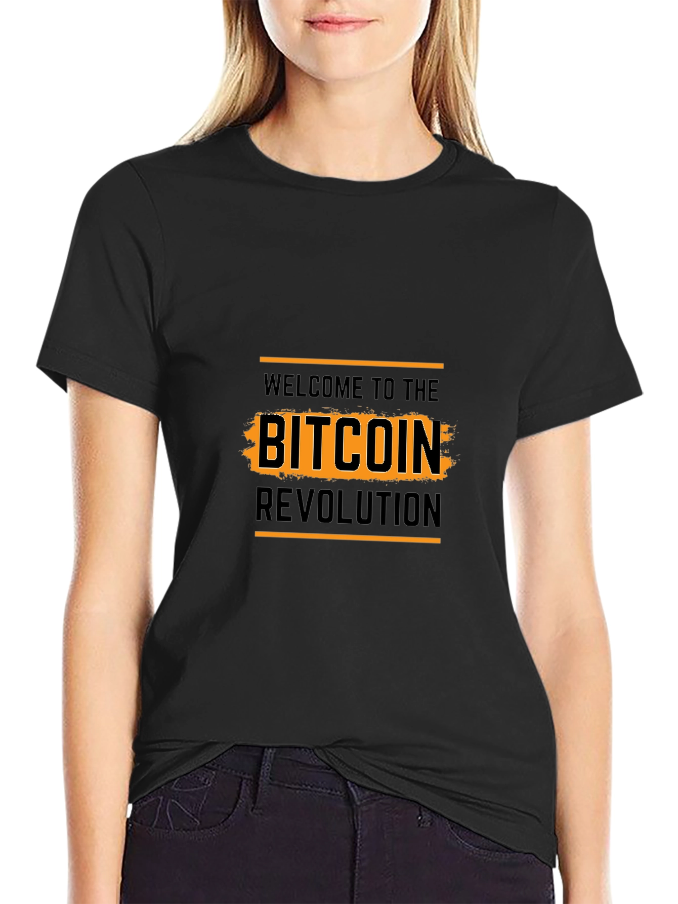 Bitcoin Revolution Black Graphic Tee