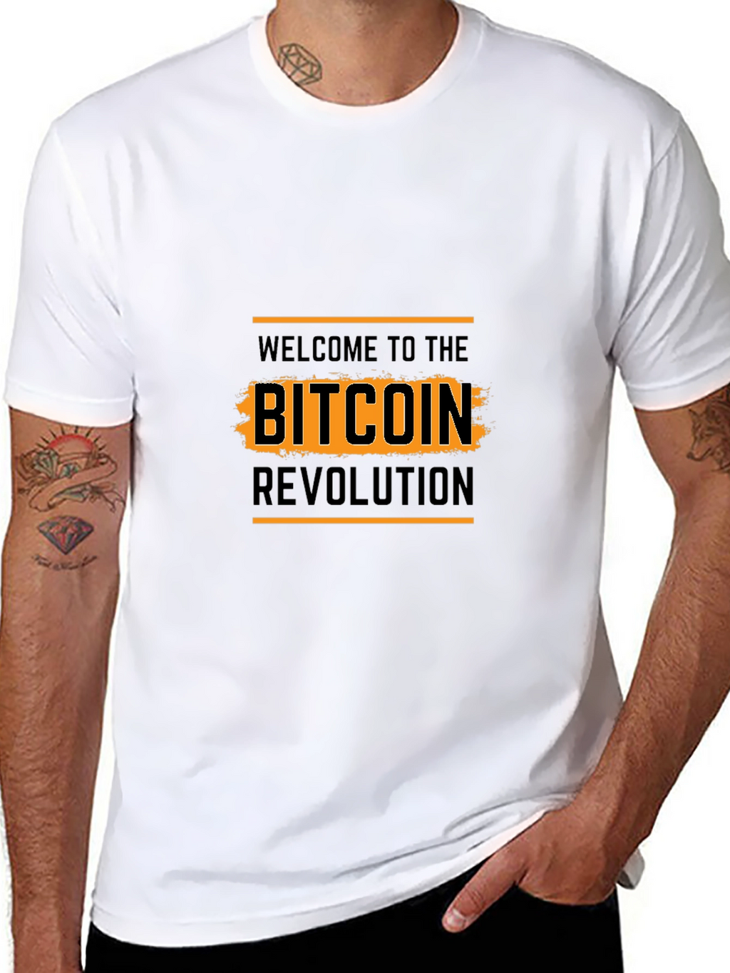 Bitcoin Revolution Black Graphic Tee