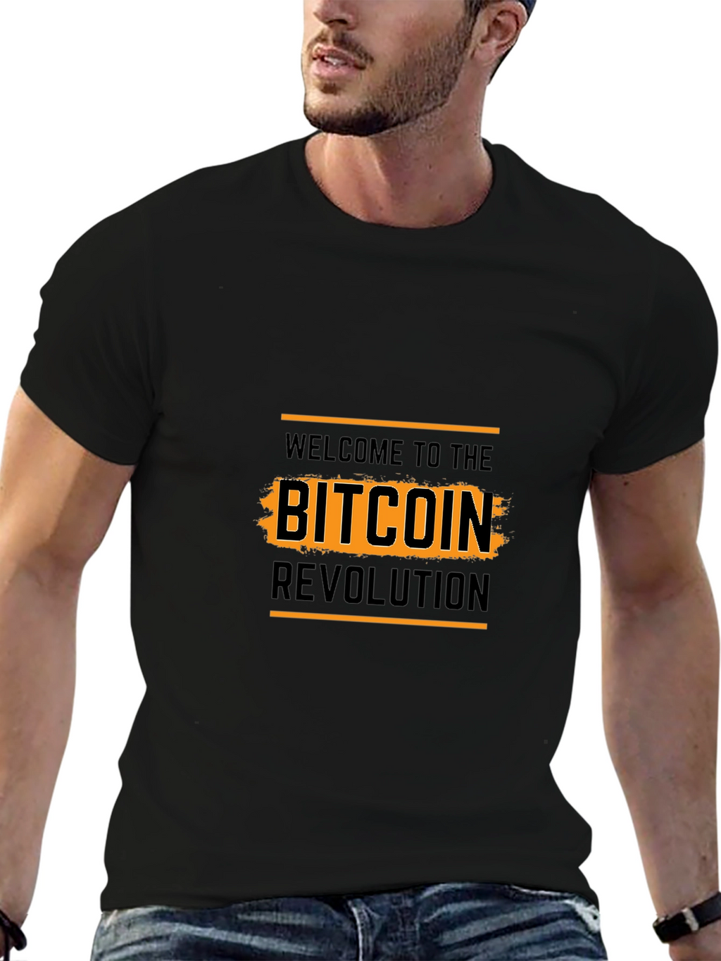 Bitcoin Revolution Black Graphic Tee