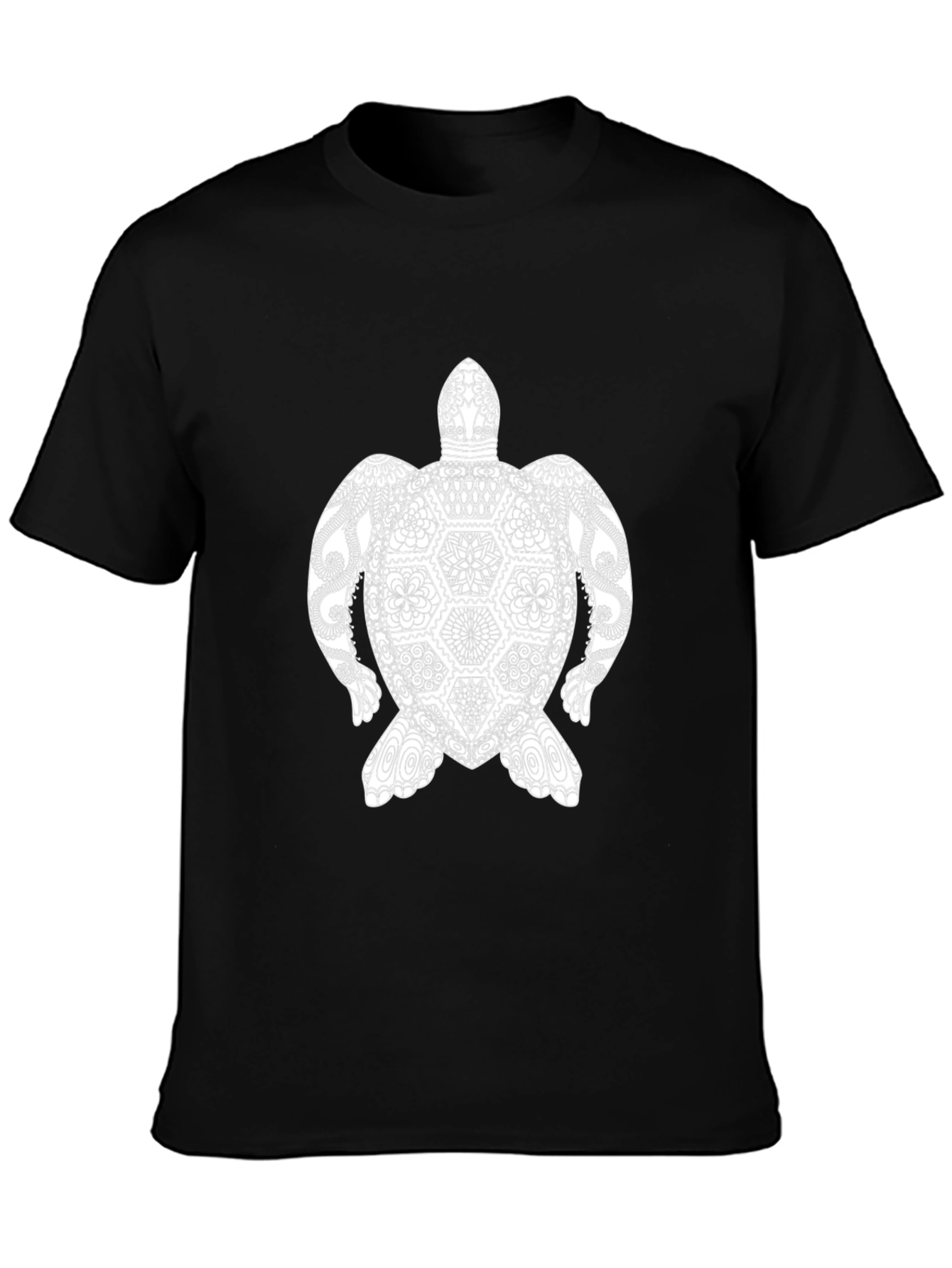 Turtle Graphic T-Shirt - Black Unique Design