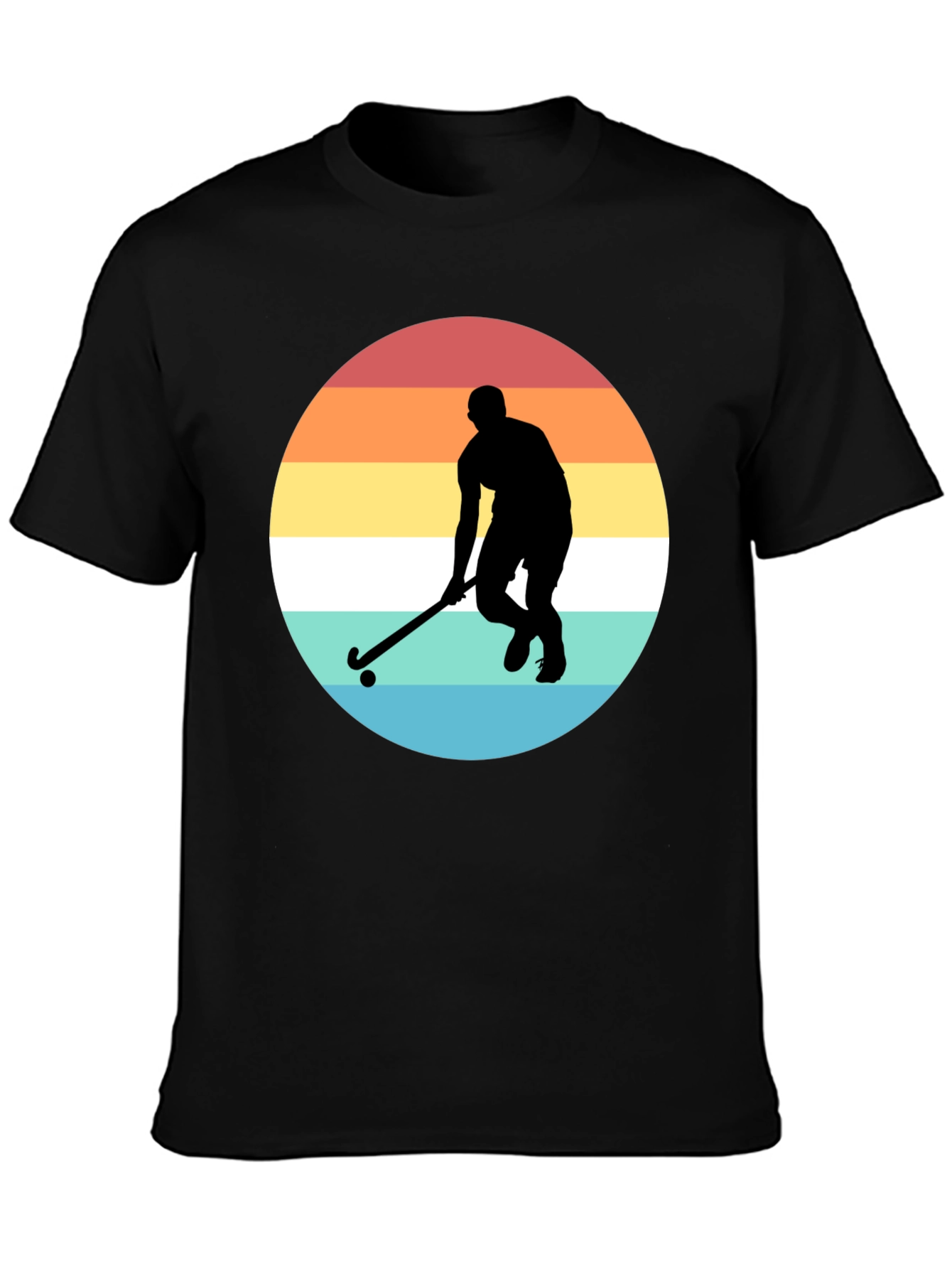 Field Hockey Sunset Graphic Tee