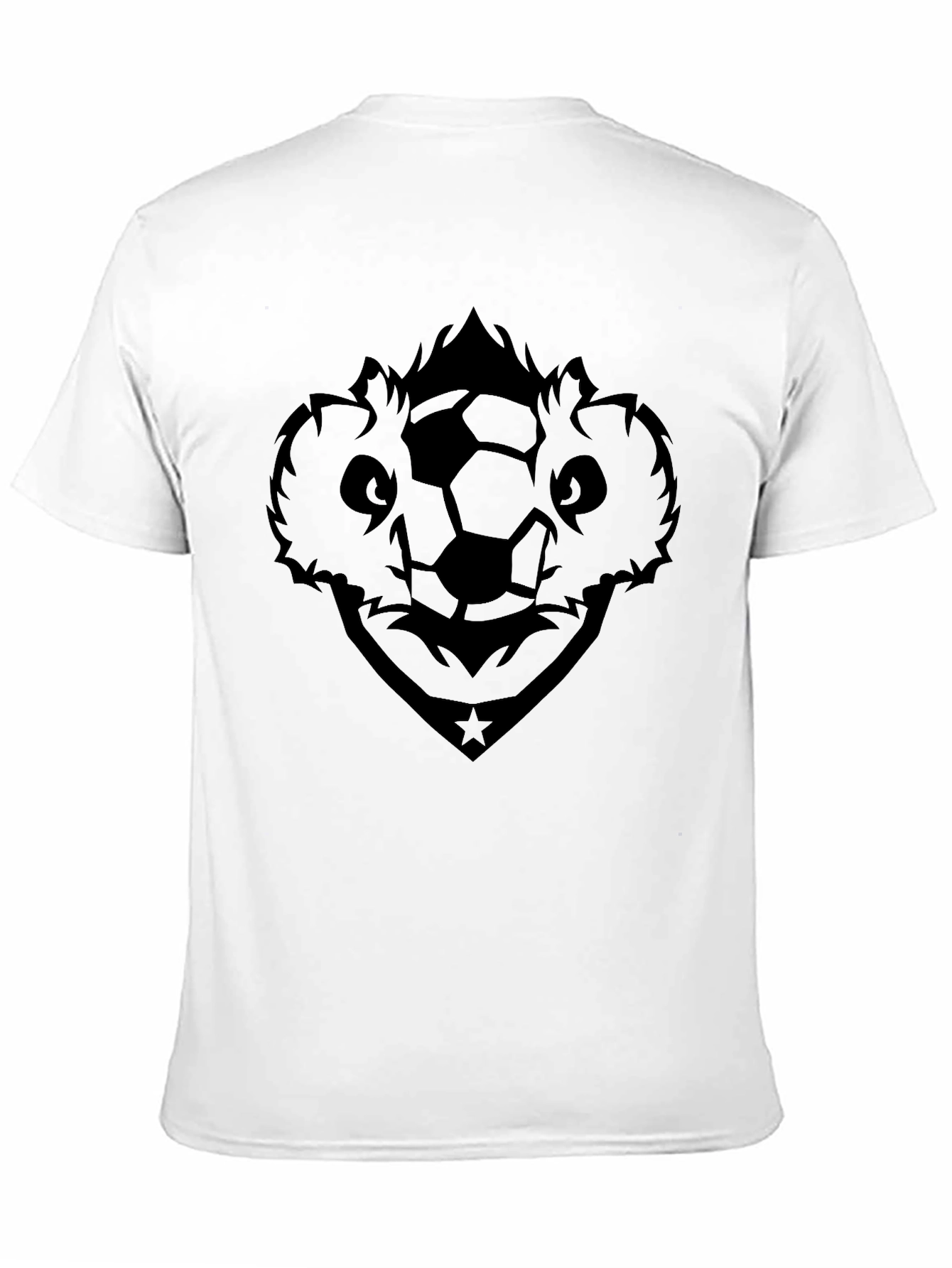 Soccer Koala Graphic Tee - Black Cotton Shirt