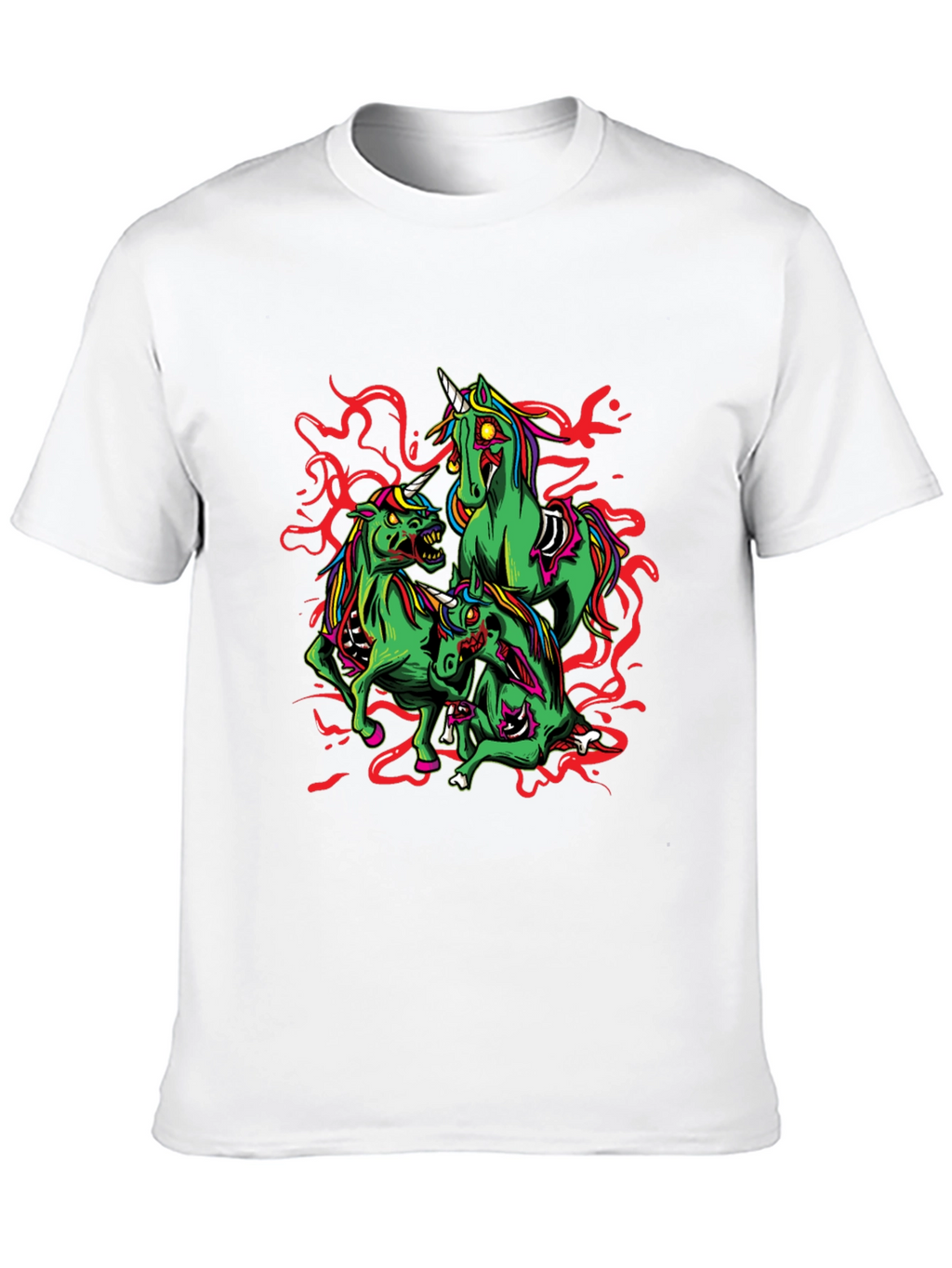 Zombie Unicorn Graphic Tee - Black