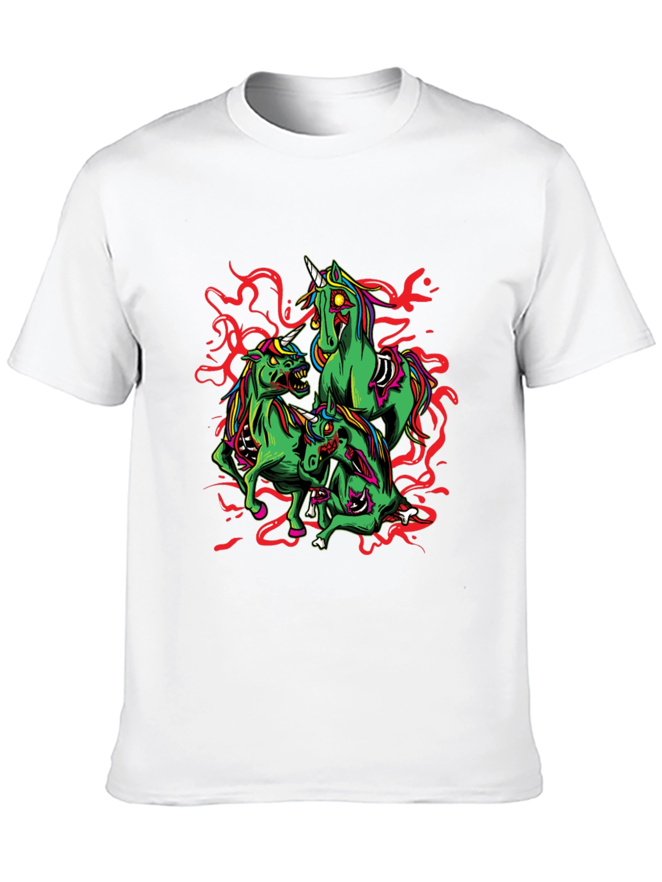 Zombie Unicorn Graphic Tee - Black