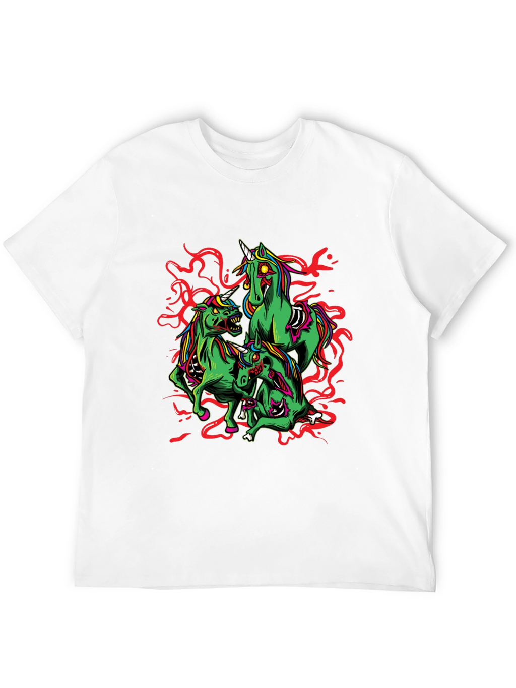 Zombie Unicorn Graphic Tee - Black