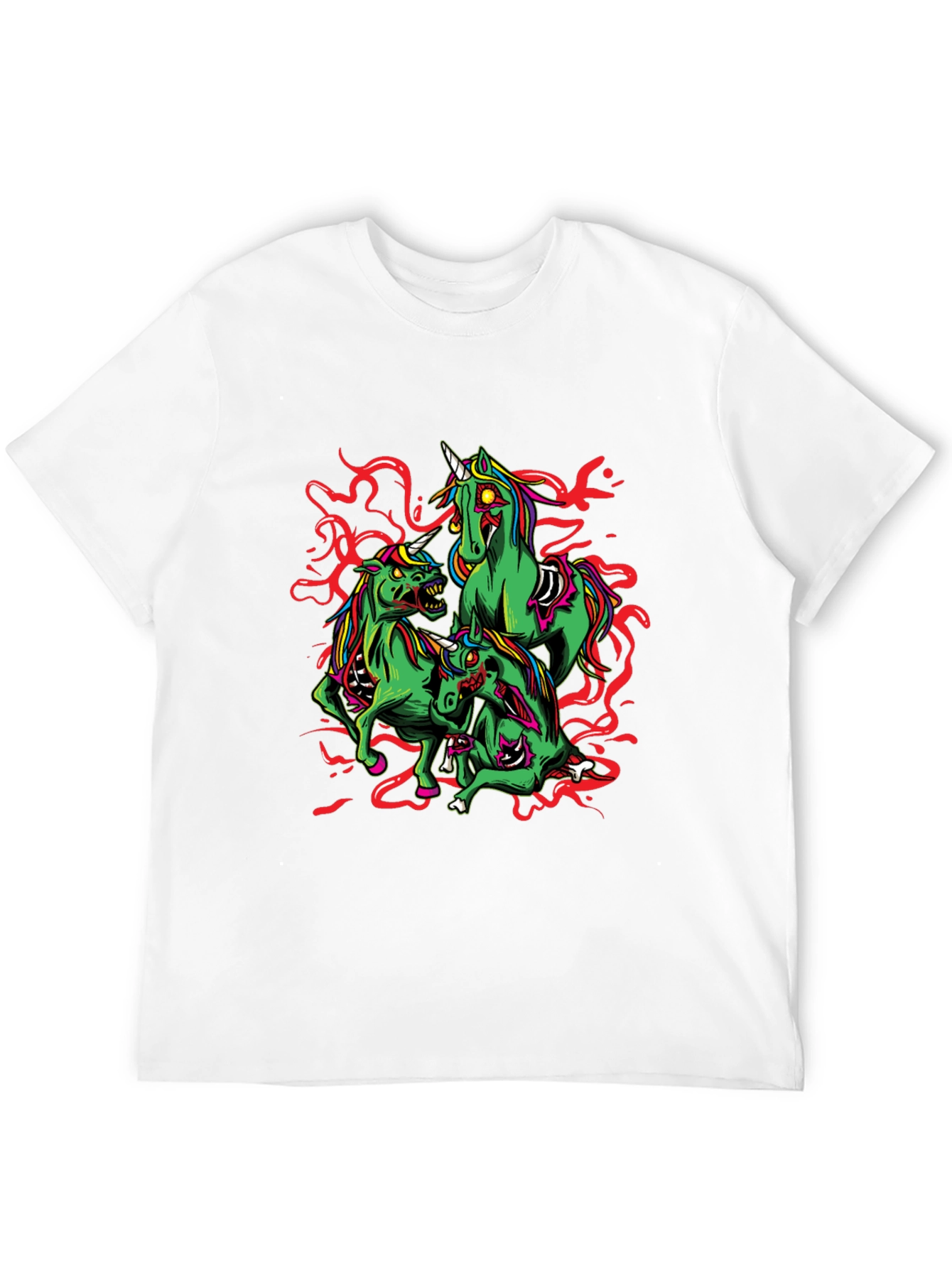 Zombie Unicorn Graphic Tee - Black