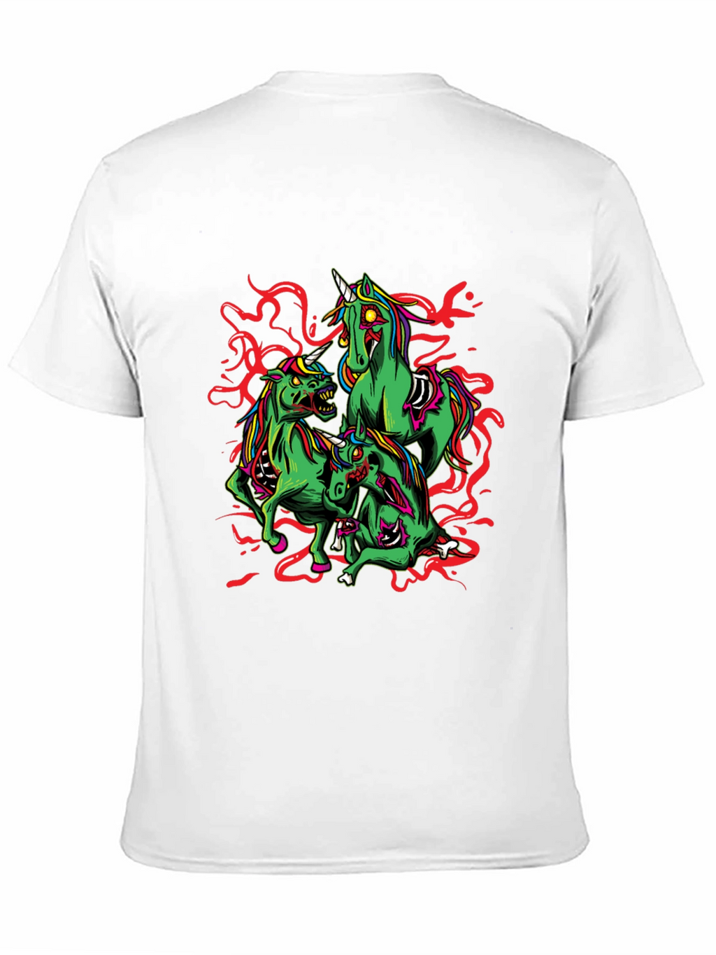 Zombie Unicorn Graphic Tee - Black