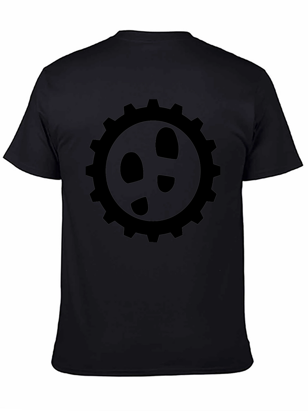 Gear Footprint T-Shirt - Black Graphic Tee