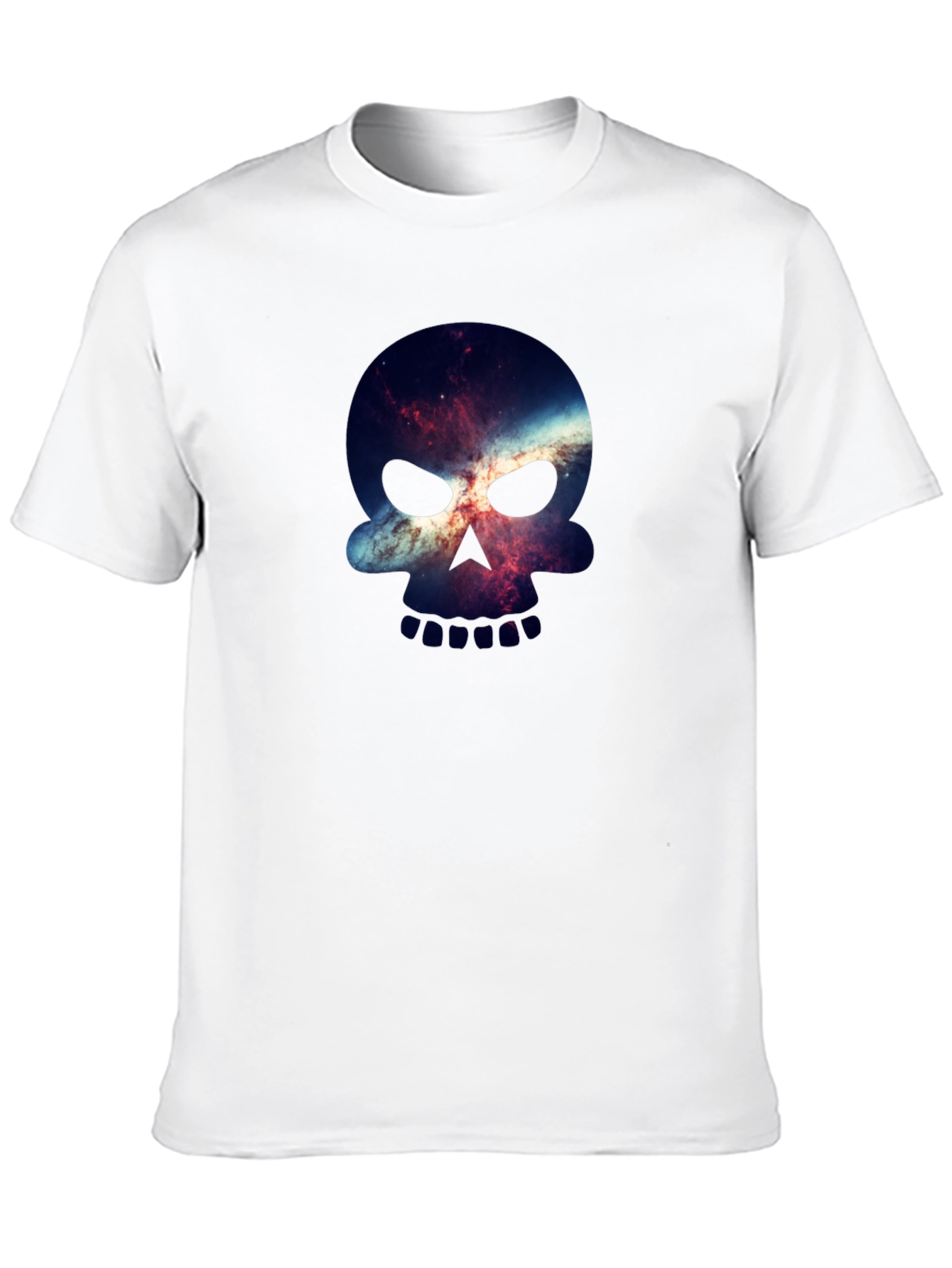 Galaxy Skull Graphic Black T-Shirt