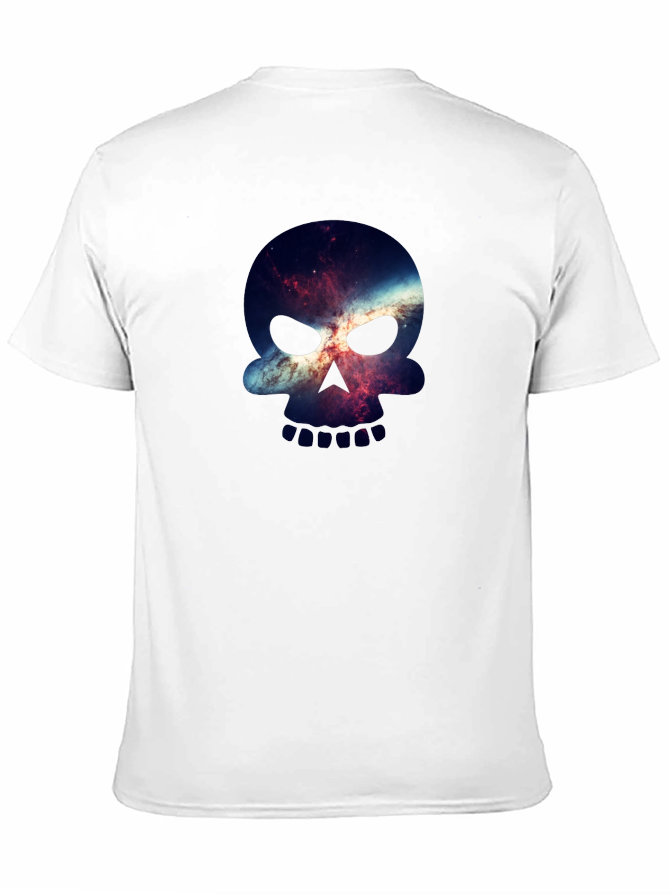 Galaxy Skull Graphic Black T-Shirt