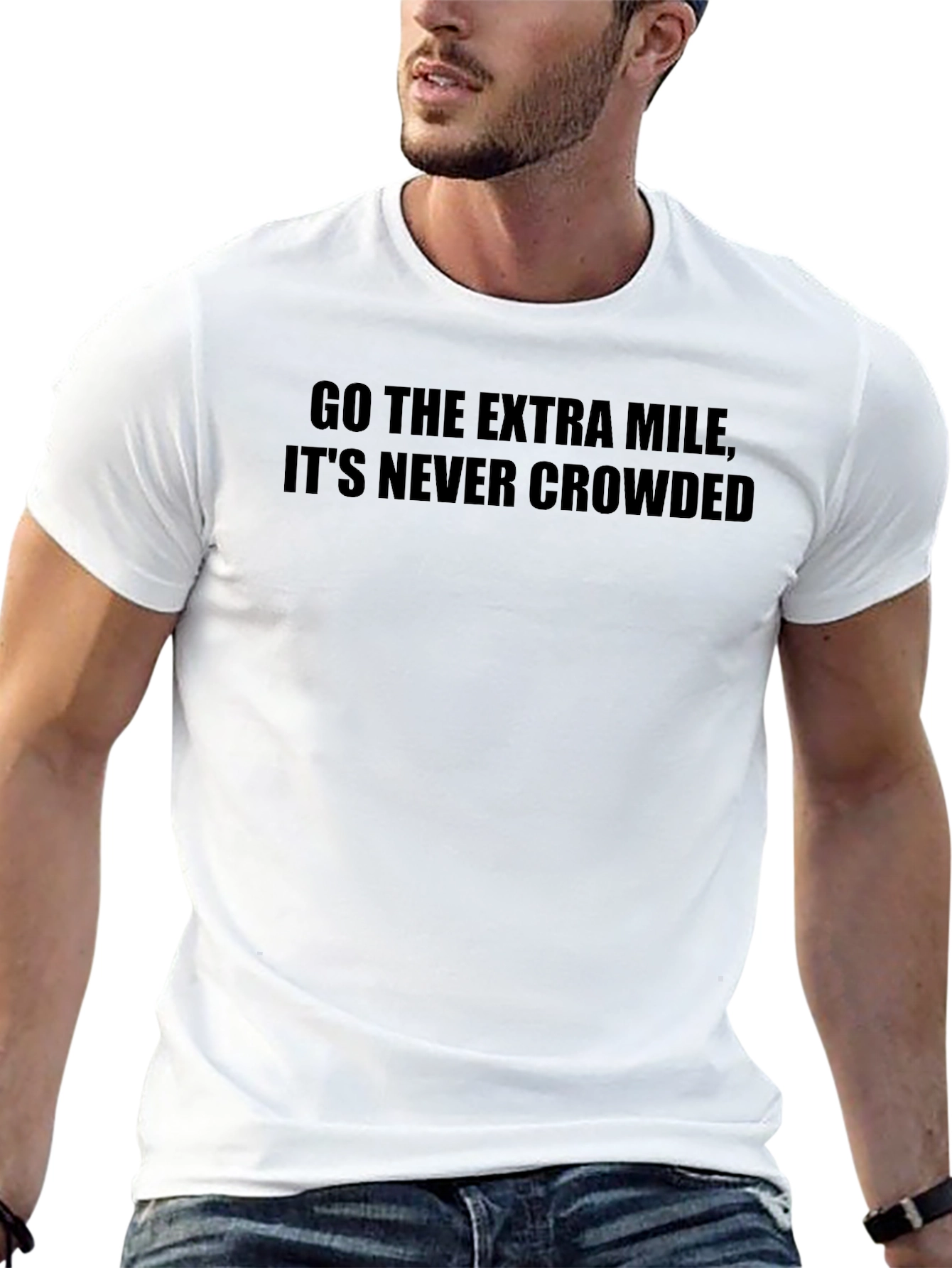 Motivational Graphic Tee - Go the Extra Mile