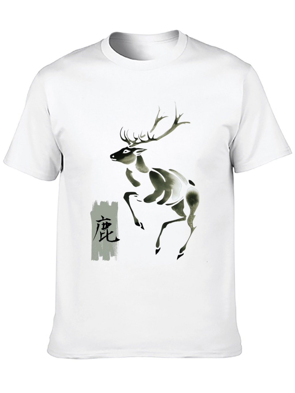 Deer Graphic Black T-Shirt