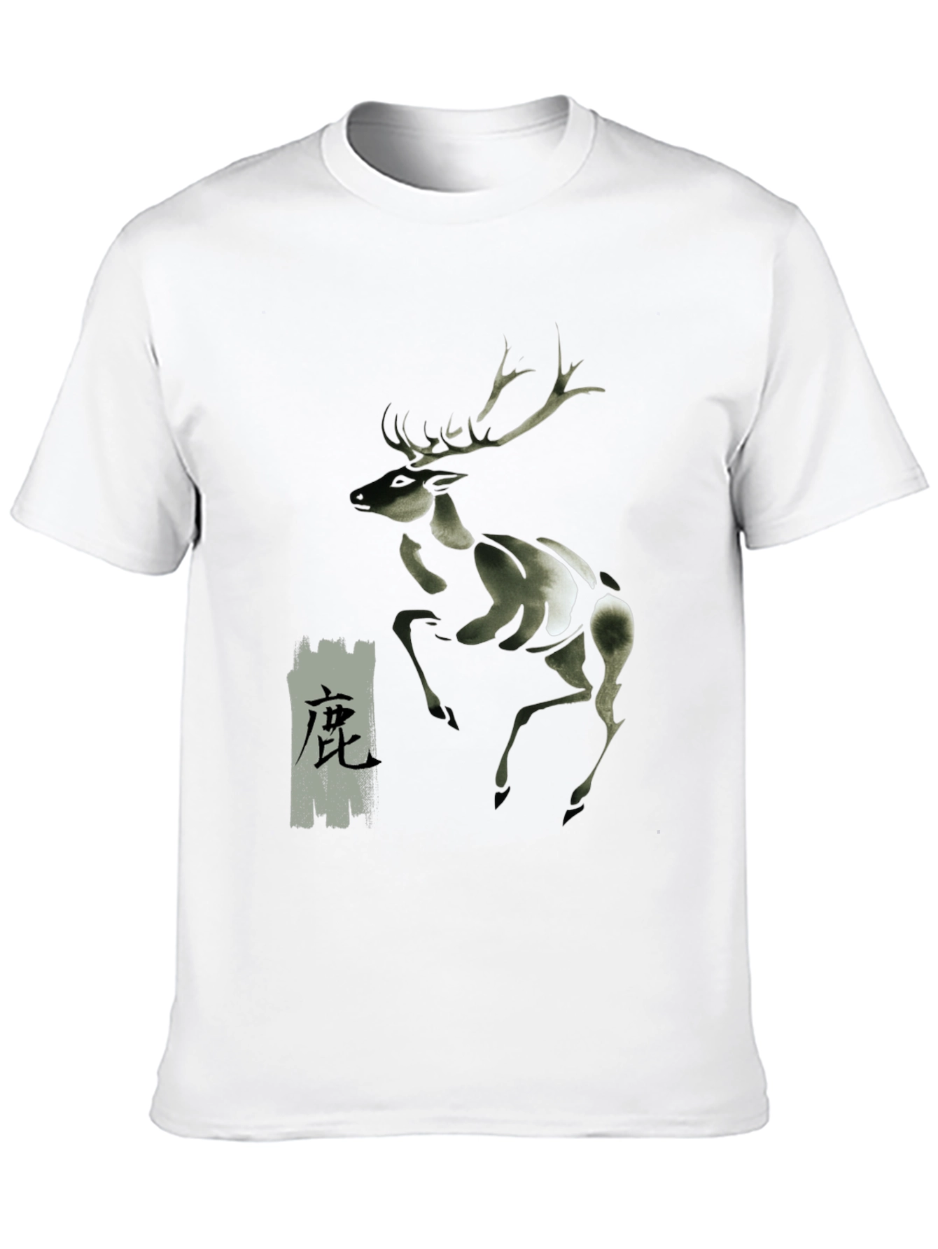 Deer Graphic Black T-Shirt