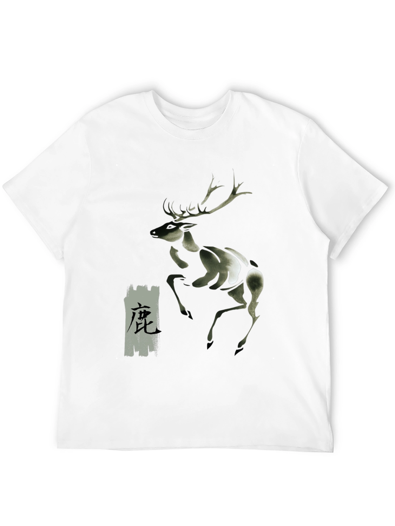 Deer Graphic Black T-Shirt