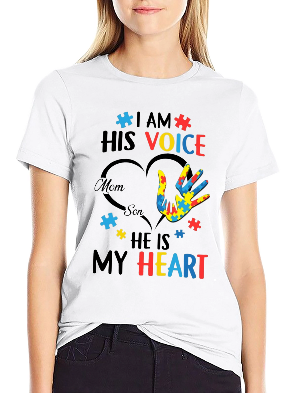 Autism Awareness T-Shirt - I Am His Voice