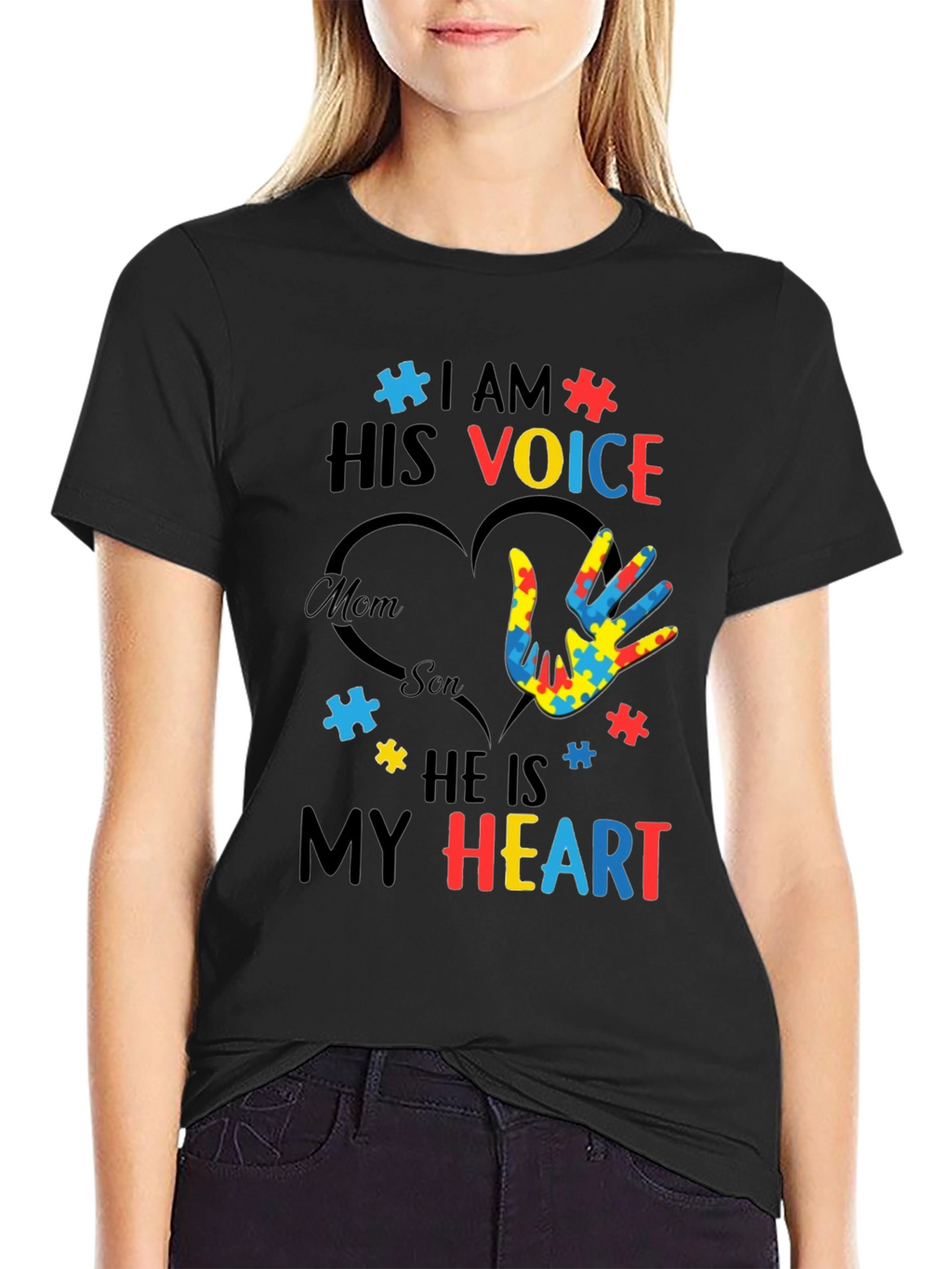 Autism Awareness T-Shirt - I Am His Voice
