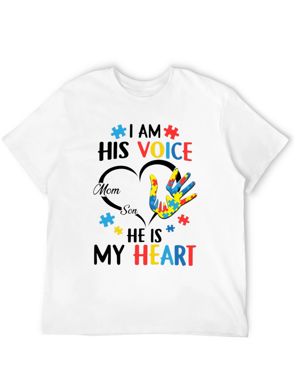 Autism Awareness T-Shirt - I Am His Voice
