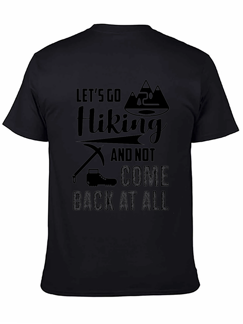 Hiking Adventure T-Shirt - Black