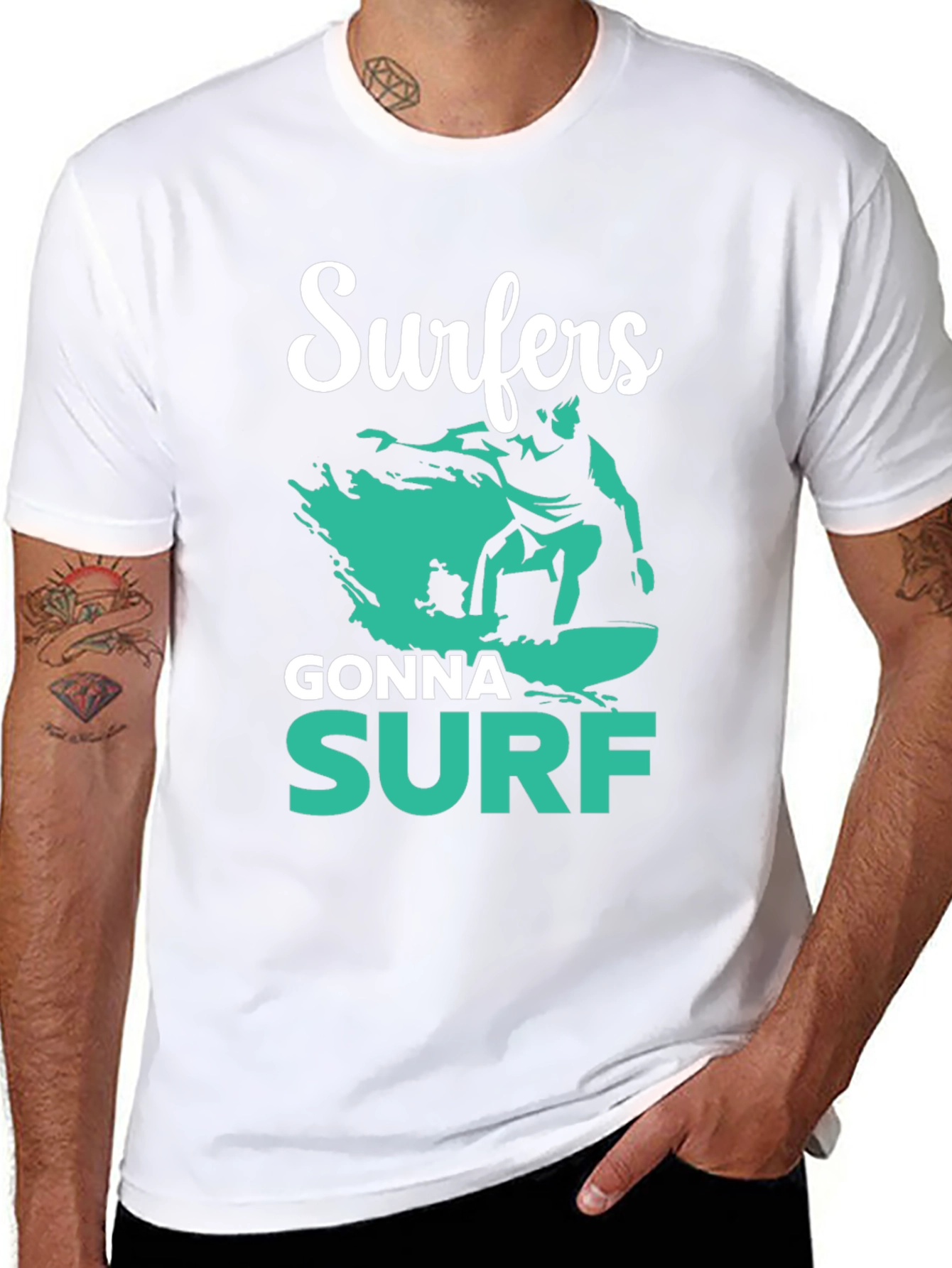 Surfers Gonna Surf Graphic Tee