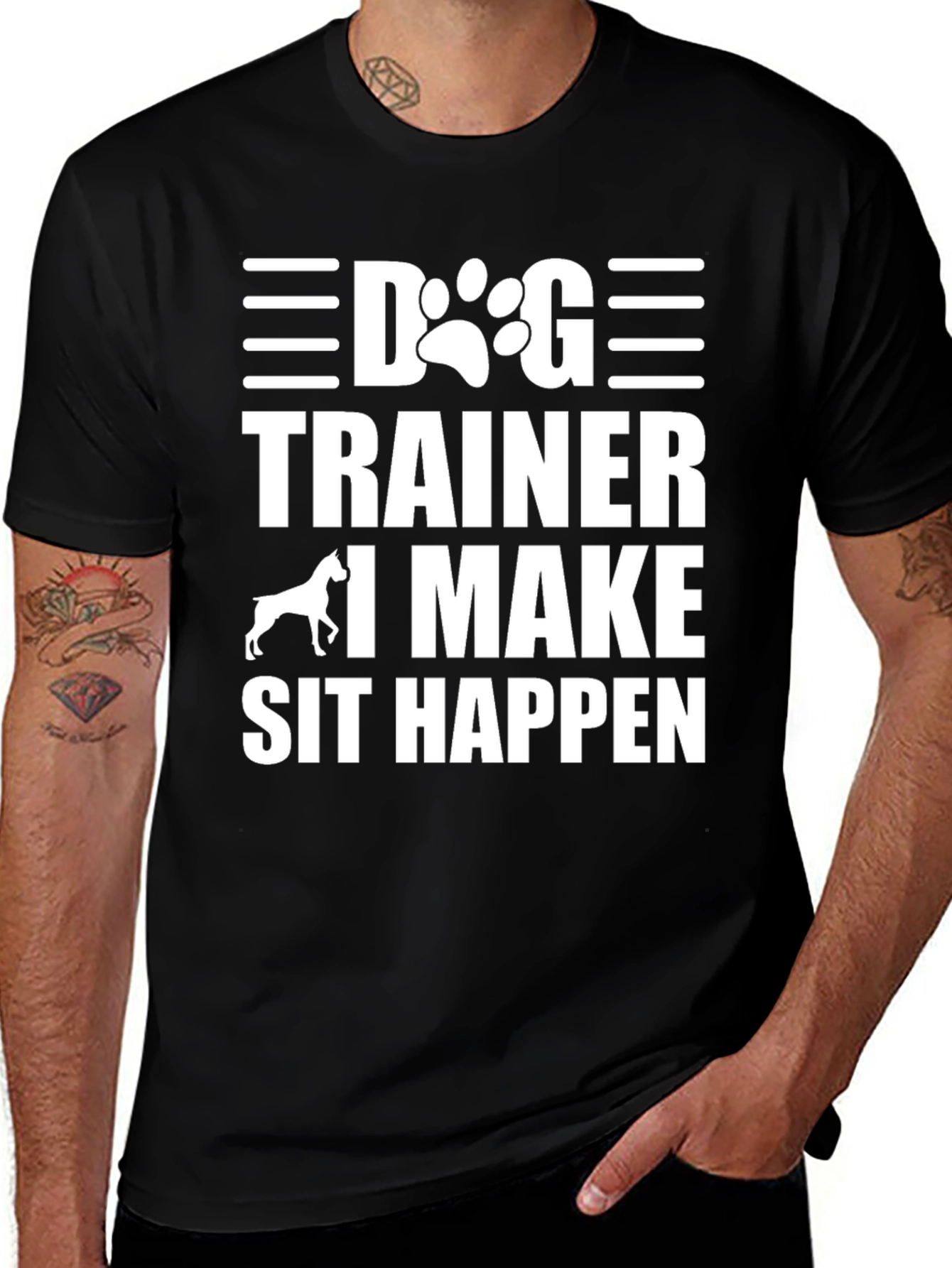 Dog Trainer T-Shirt - I Make Sit Happen