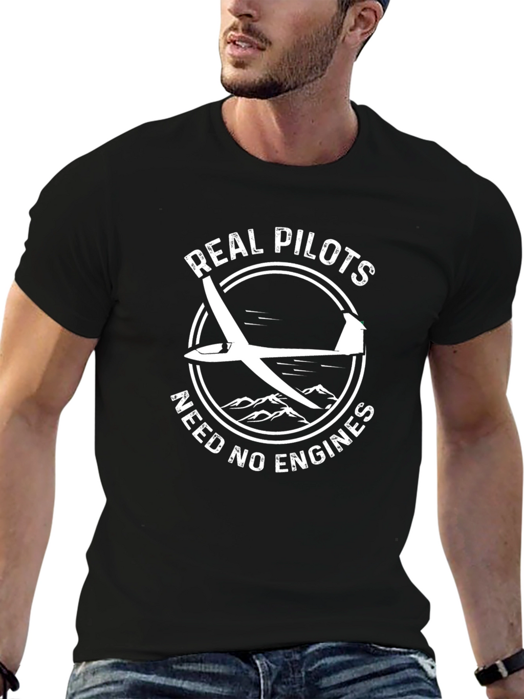 Real Pilots Need No Engines T-Shirt
